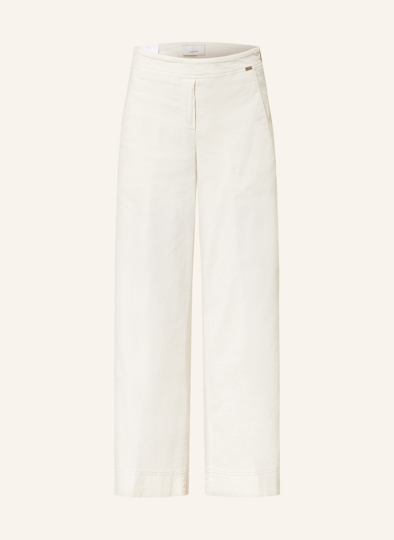 CINQUE 7/8 trousers CIHAWAII in corduroy, Color: ECRU (Image 1)