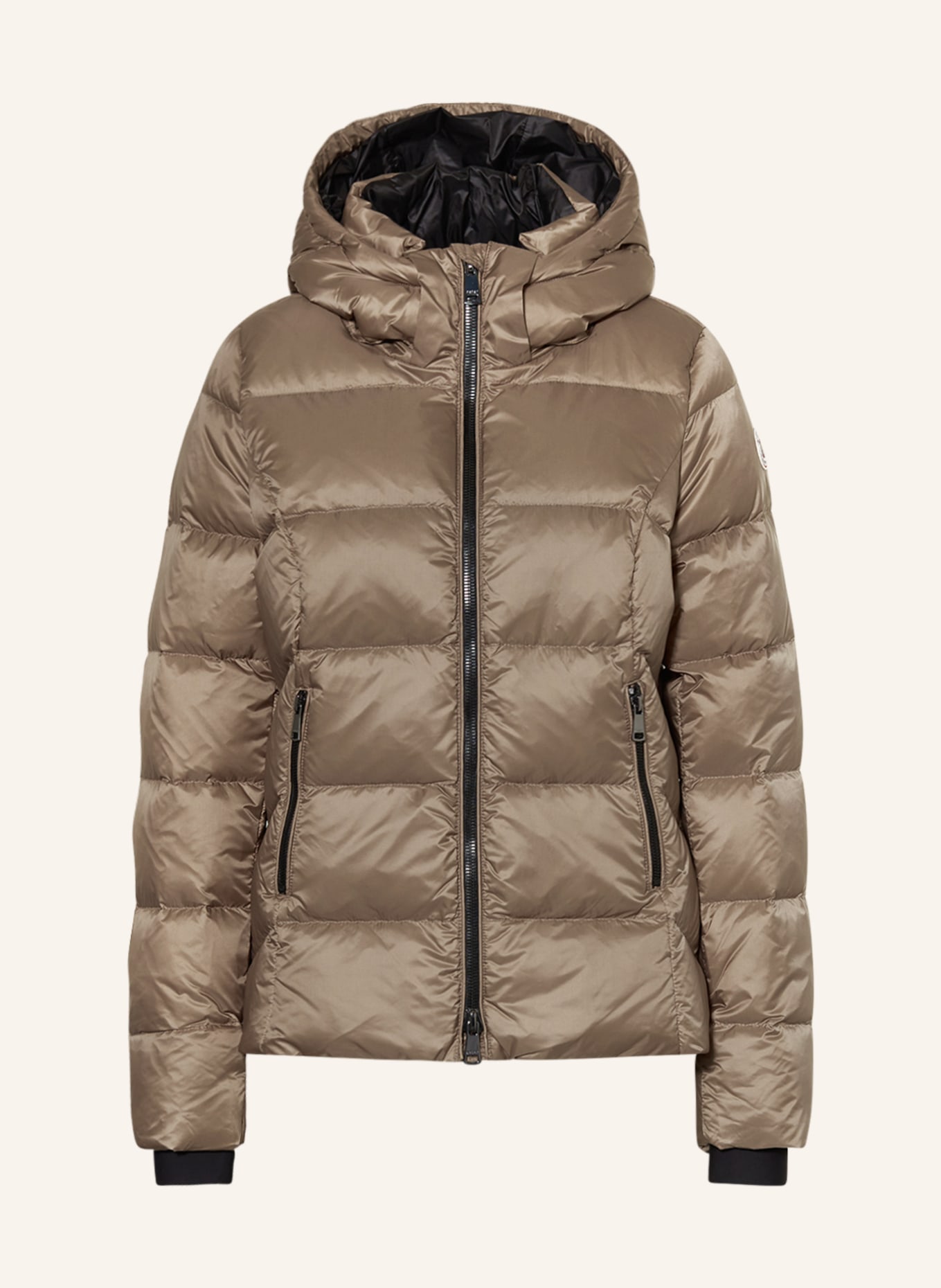 RESET Down jacket HILDRETH with detachable hood, Color: BROWN (Image 1)
