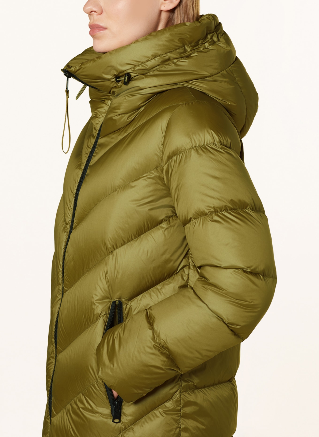 BEAUMONT Péřový kabát STELLE, Barva: OLIVOVÁ (Obrázek 5)