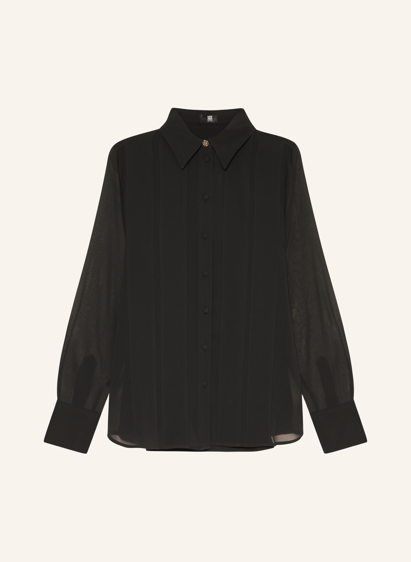 RIANI Shirt blouse with silk, Color: BLACK (Image 1)