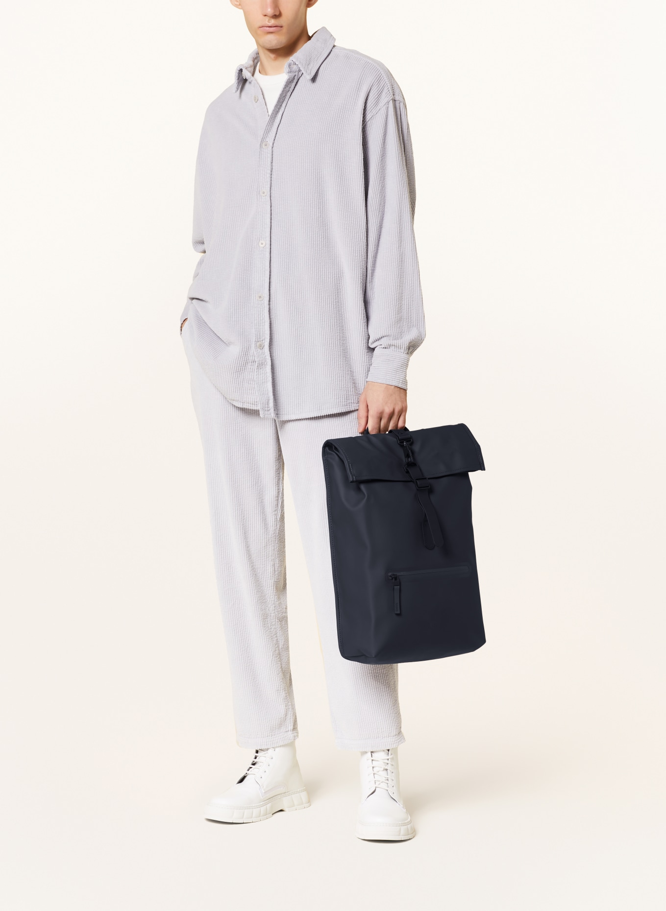 RAINS Backpack with laptop compartment, Color: DARK BLUE (Image 5)