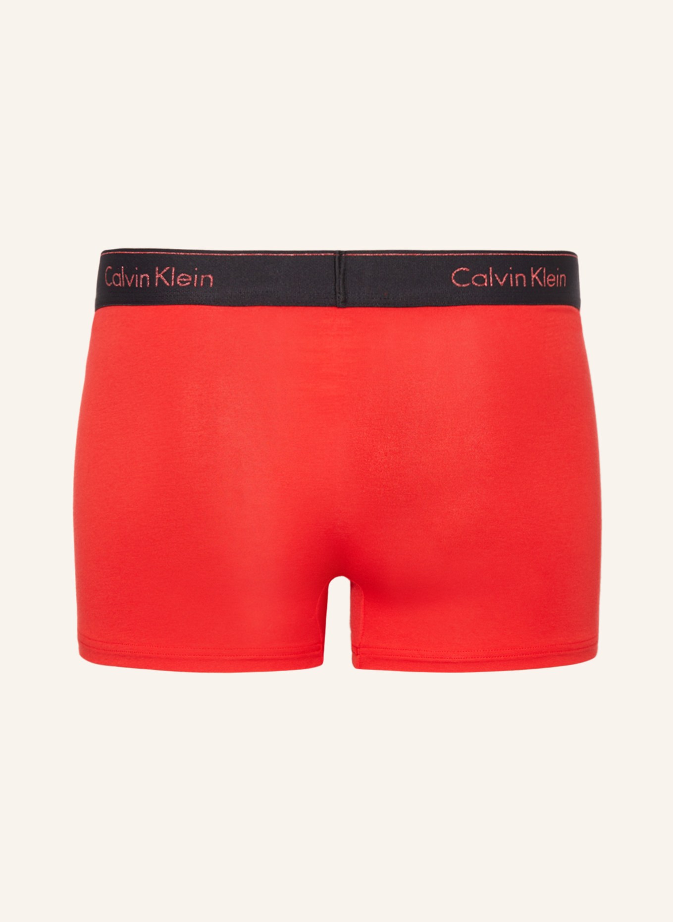 Calvin Klein Boxerky MODERN COTTON, 3 kusy v balení, Barva: ČERVENÁ/ ČERNÁ (Obrázek 2)