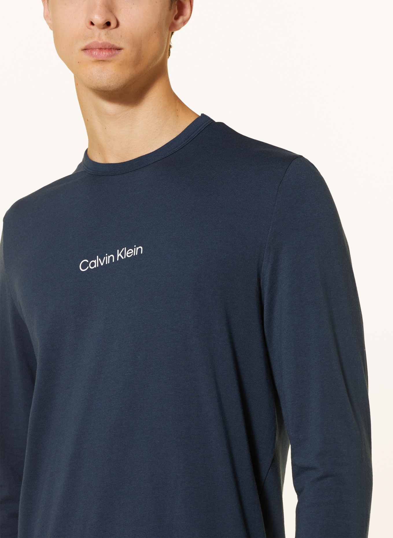 Calvin Klein Schlafanzug MODERN STRUCTURE, Farbe: DUNKELBLAU/ WEISS (Bild 5)