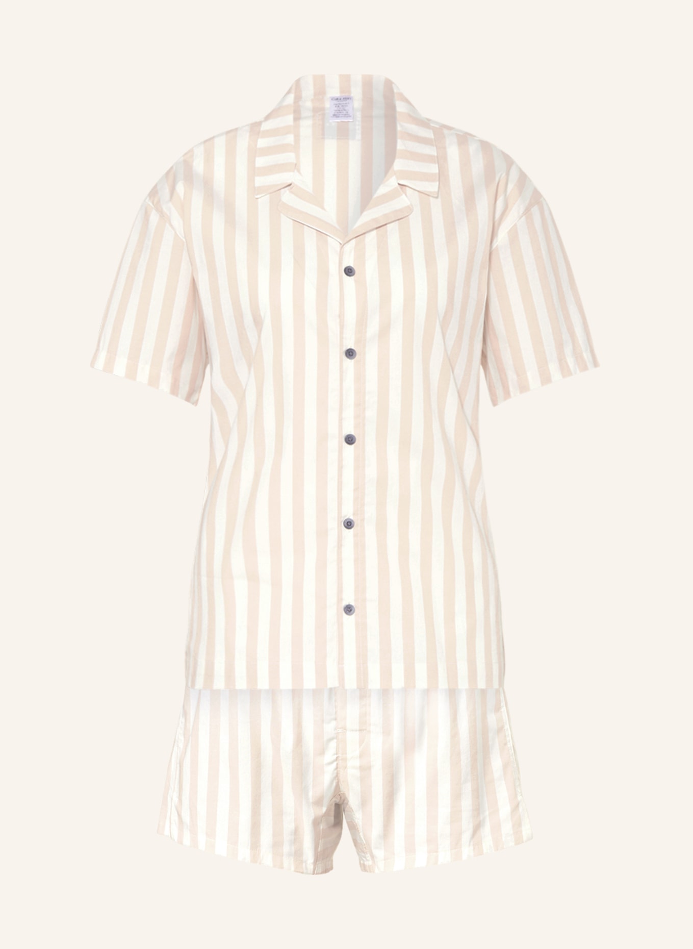 Calvin Klein Shorty pajamas PURE COTTON, Color: PINK/ WHITE (Image 1)