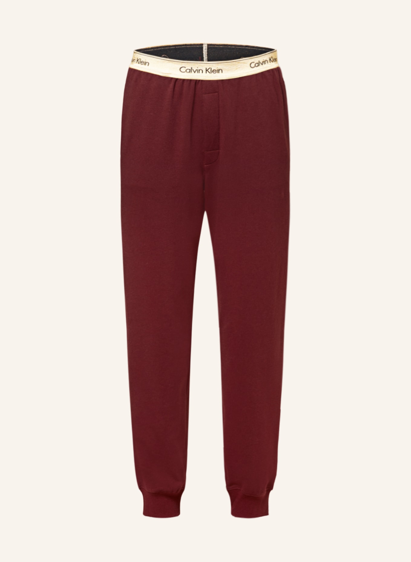 Calvin Klein Lounge pants MODERN COTTON, Color: DARK RED (Image 1)