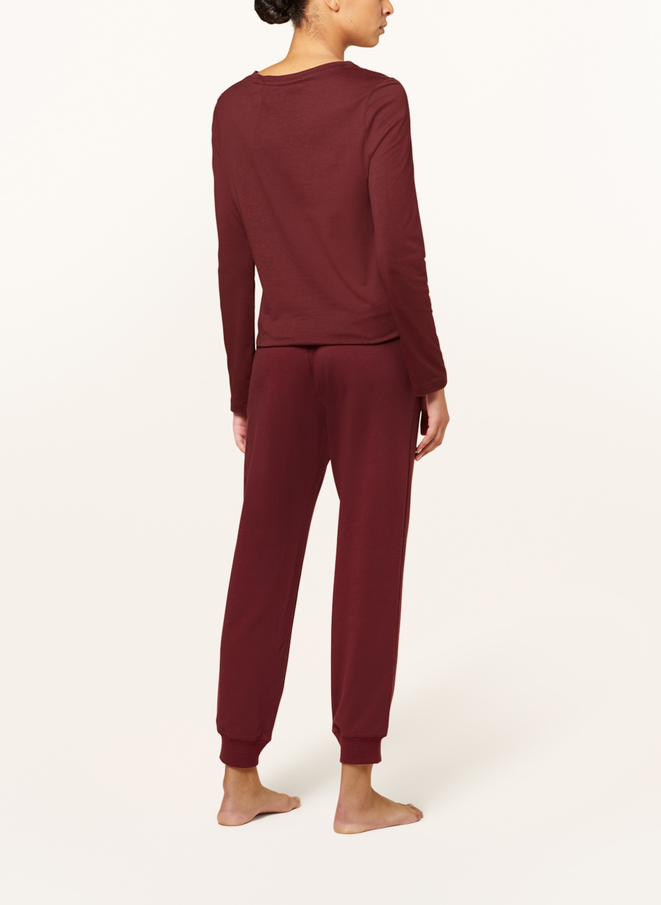 Calvin Klein Lounge pants MODERN COTTON, Color: DARK RED (Image 3)