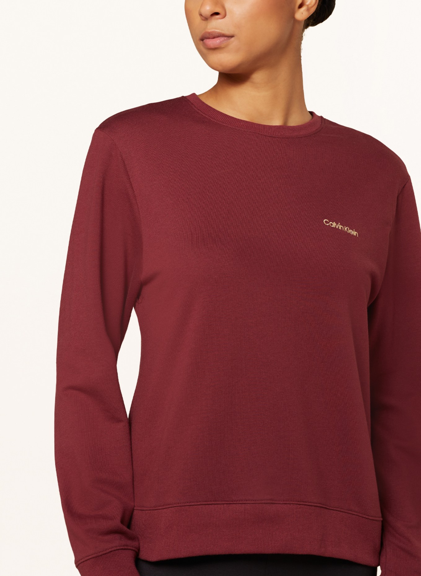 Calvin Klein Lounge-Shirt MODERN COTTON, Farbe: DUNKELROT (Bild 4)