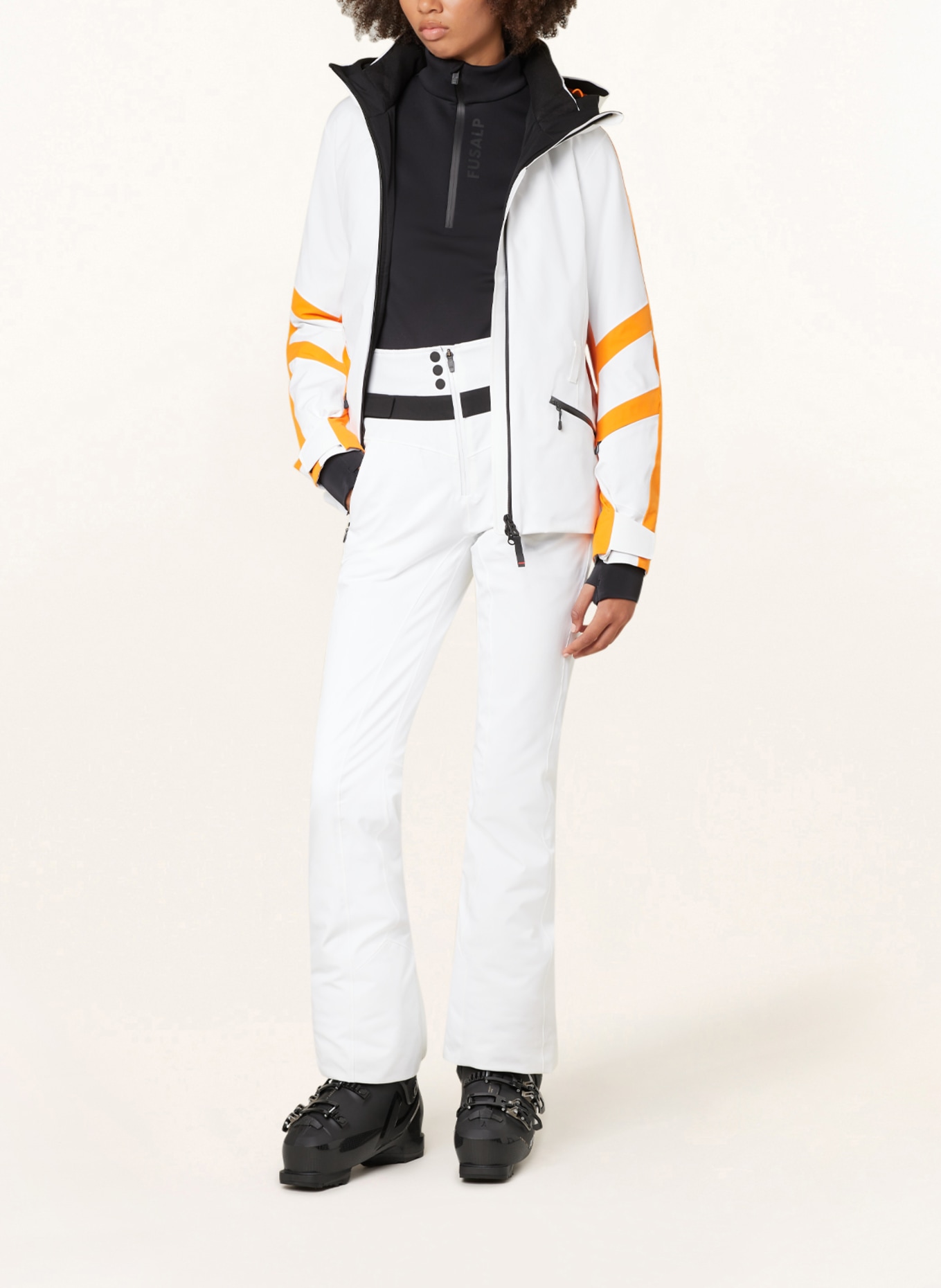 FIRE+ICE Ski pants BORJA3-T, Color: WHITE/ BLACK (Image 2)