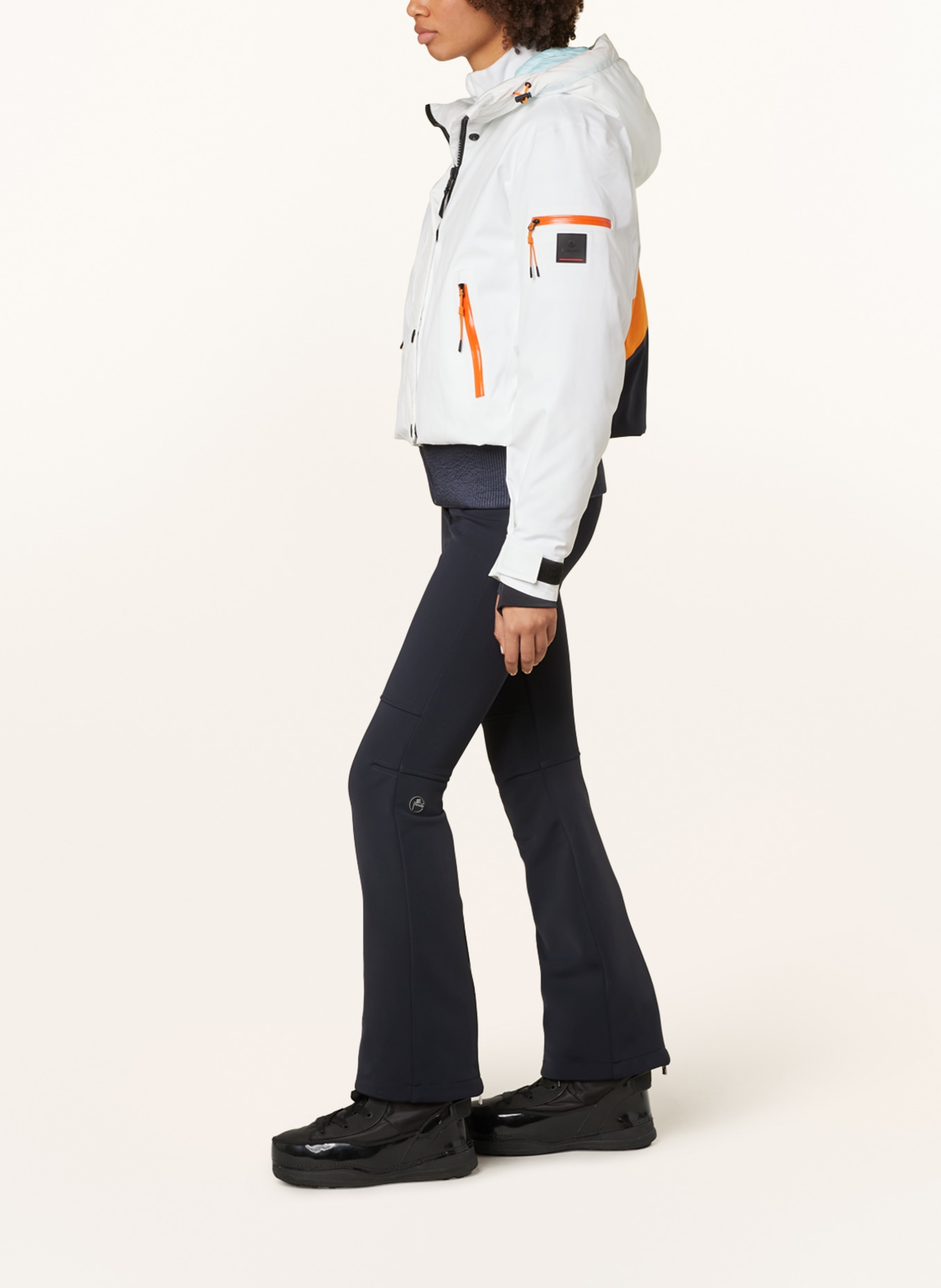 FIRE+ICE Ski jacket EMELY, Color: WHITE/ BLACK/ ORANGE (Image 4)