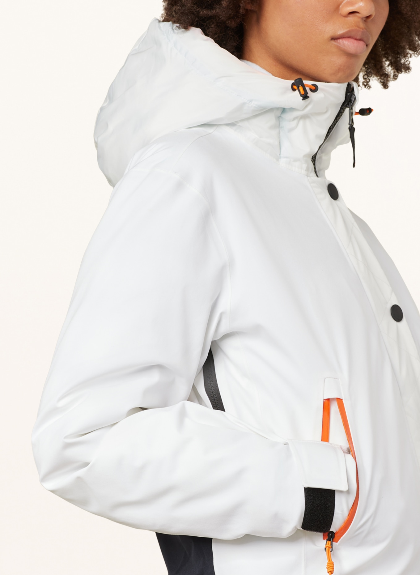 FIRE+ICE Ski jacket EMELY, Color: WHITE/ BLACK/ ORANGE (Image 5)