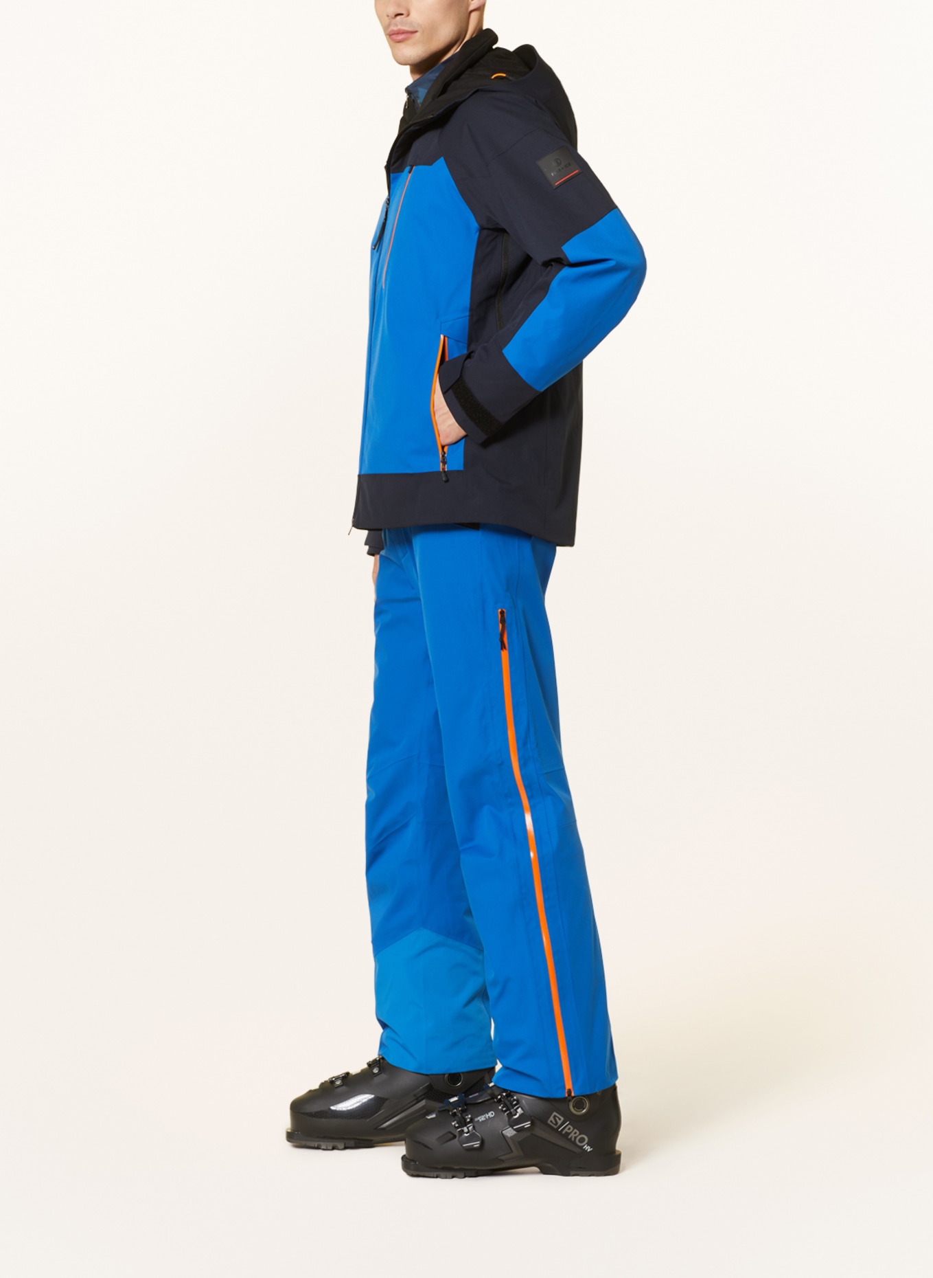 FIRE+ICE Ski jacket TAJO-T, Color: BLUE/ DARK BLUE/ ORANGE (Image 4)
