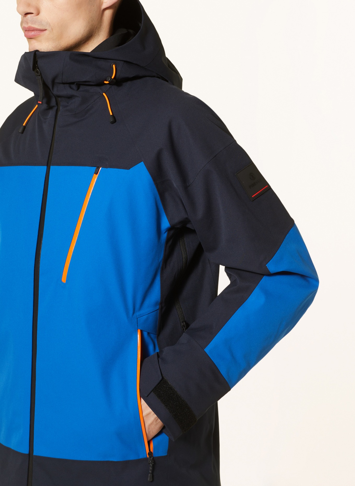 FIRE+ICE Ski jacket TAJO-T, Color: BLUE/ DARK BLUE/ ORANGE (Image 5)