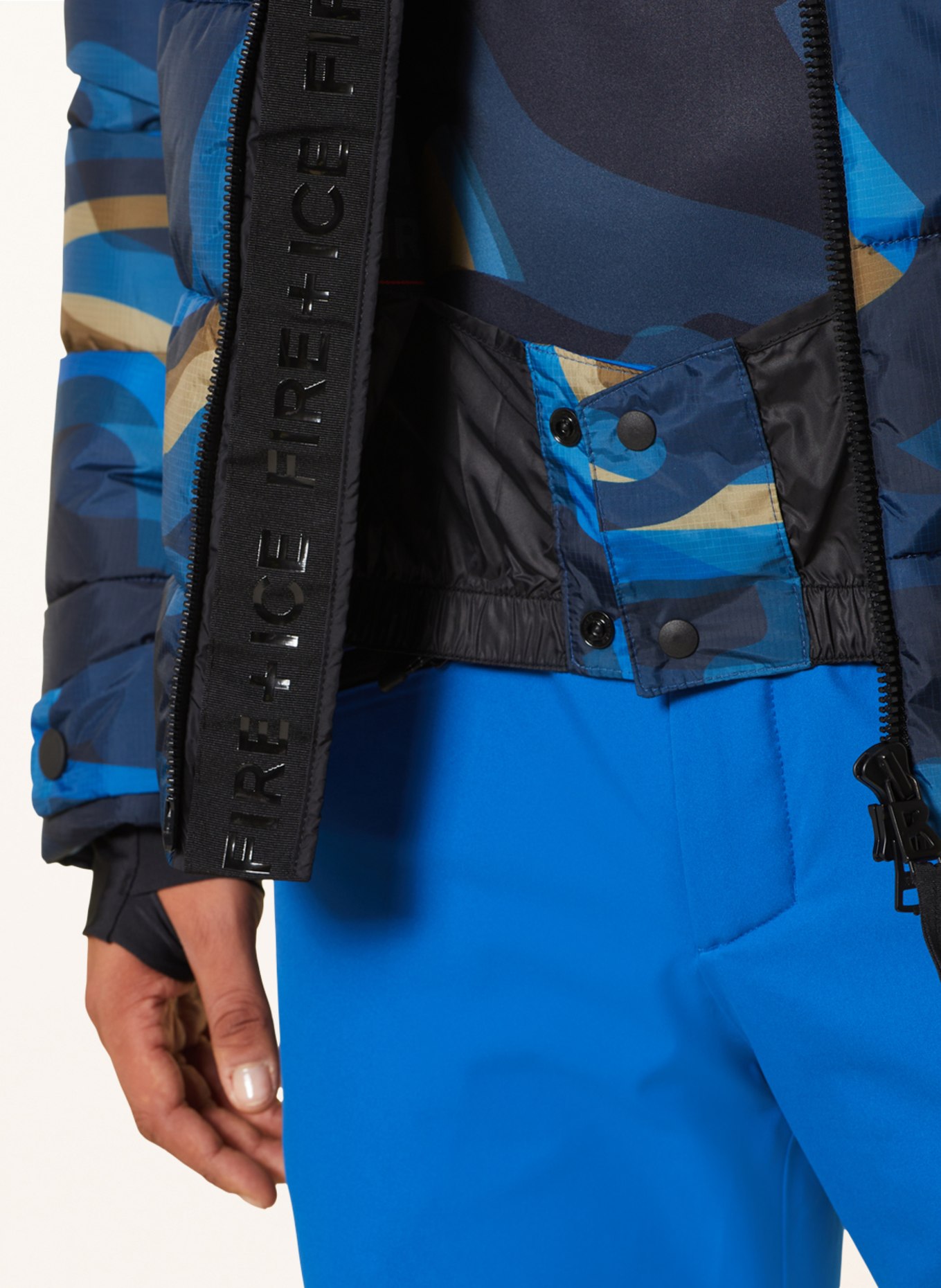 FIRE ICE Ski jacket LUKA2 in dark blue khaki beige