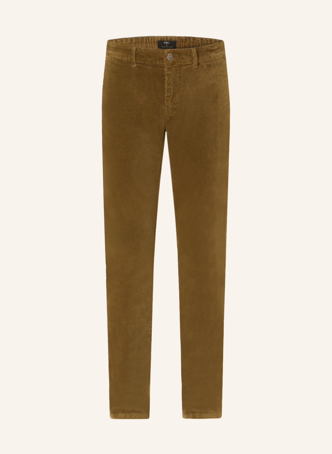 FYNCH-HATTON Spodnie sztruksowe modern fit, Kolor: JASNOZIELONY (Obrazek 1)