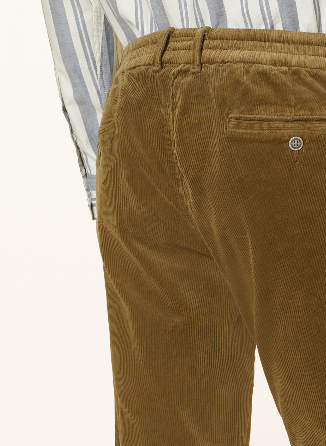 FYNCH-HATTON Spodnie sztruksowe modern fit, Kolor: JASNOZIELONY (Obrazek 5)
