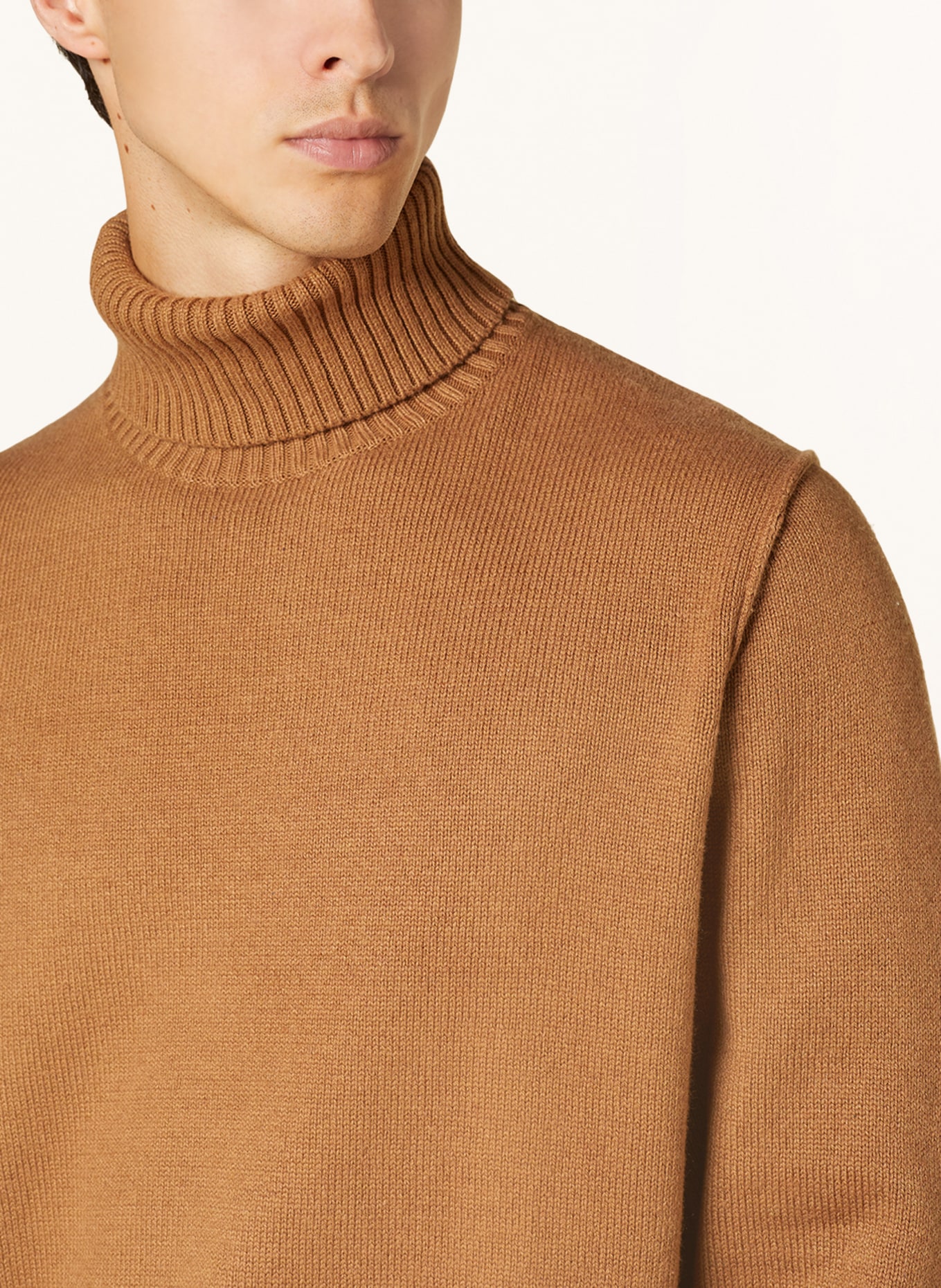 Cognac turtleneck sweater online