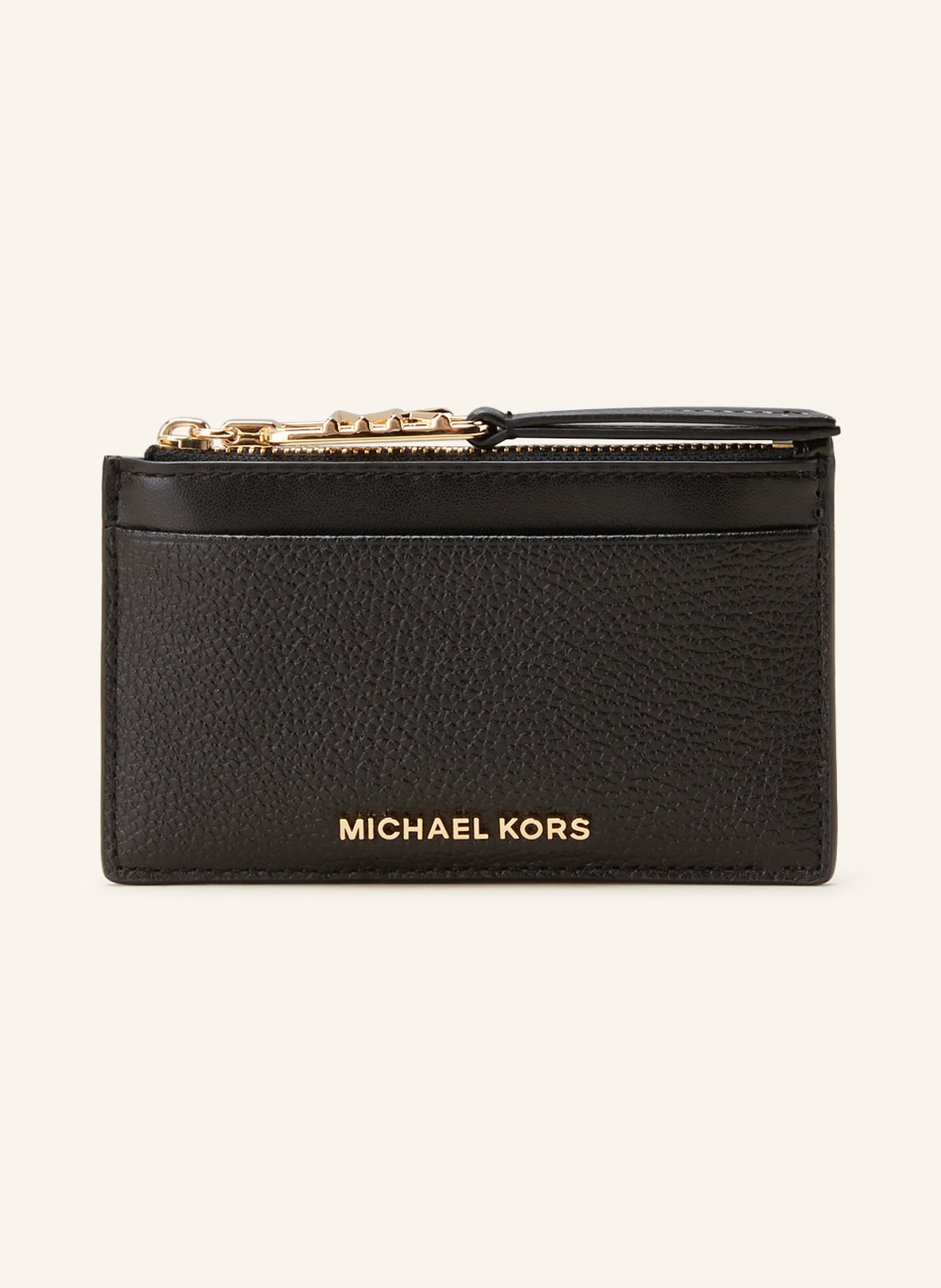 MICHAEL KORS Card case EMPIRE with coin compartment, Color: 001 BLACK (Image 1)