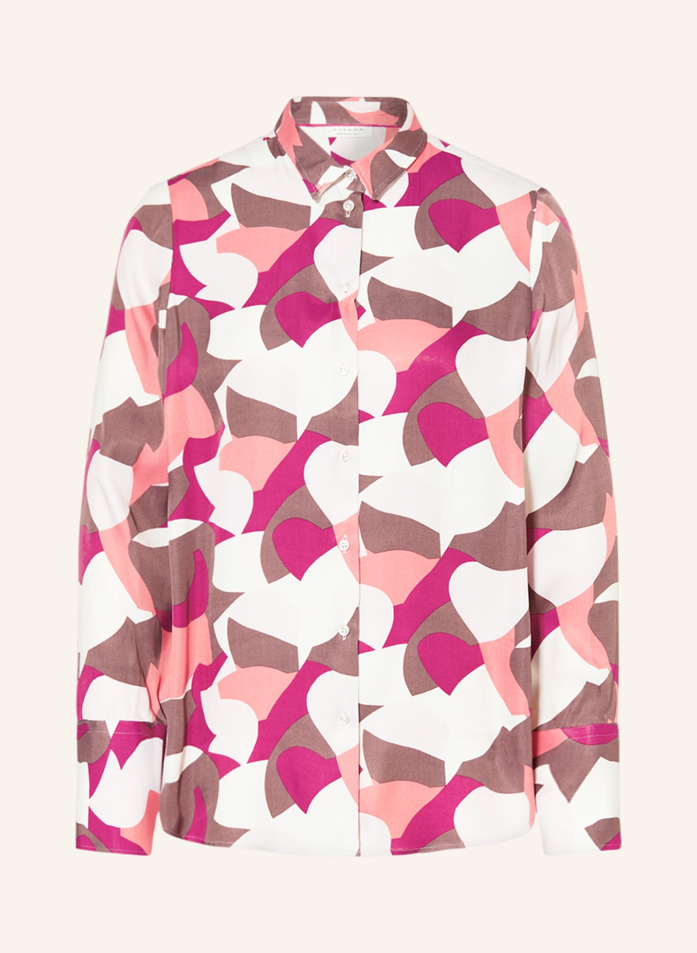 ETERNA Shirt blouse, Color: WHITE/ FUCHSIA/ BROWN (Image 1)