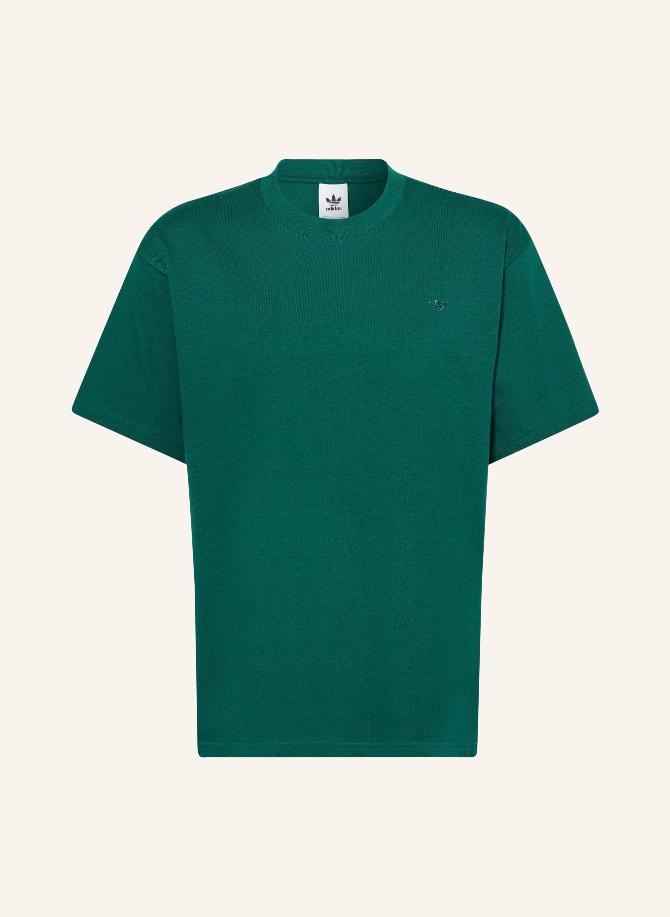 adidas Originals T-shirt ADICOLOR CONTEMPO, Color: DARK GREEN (Image 1)