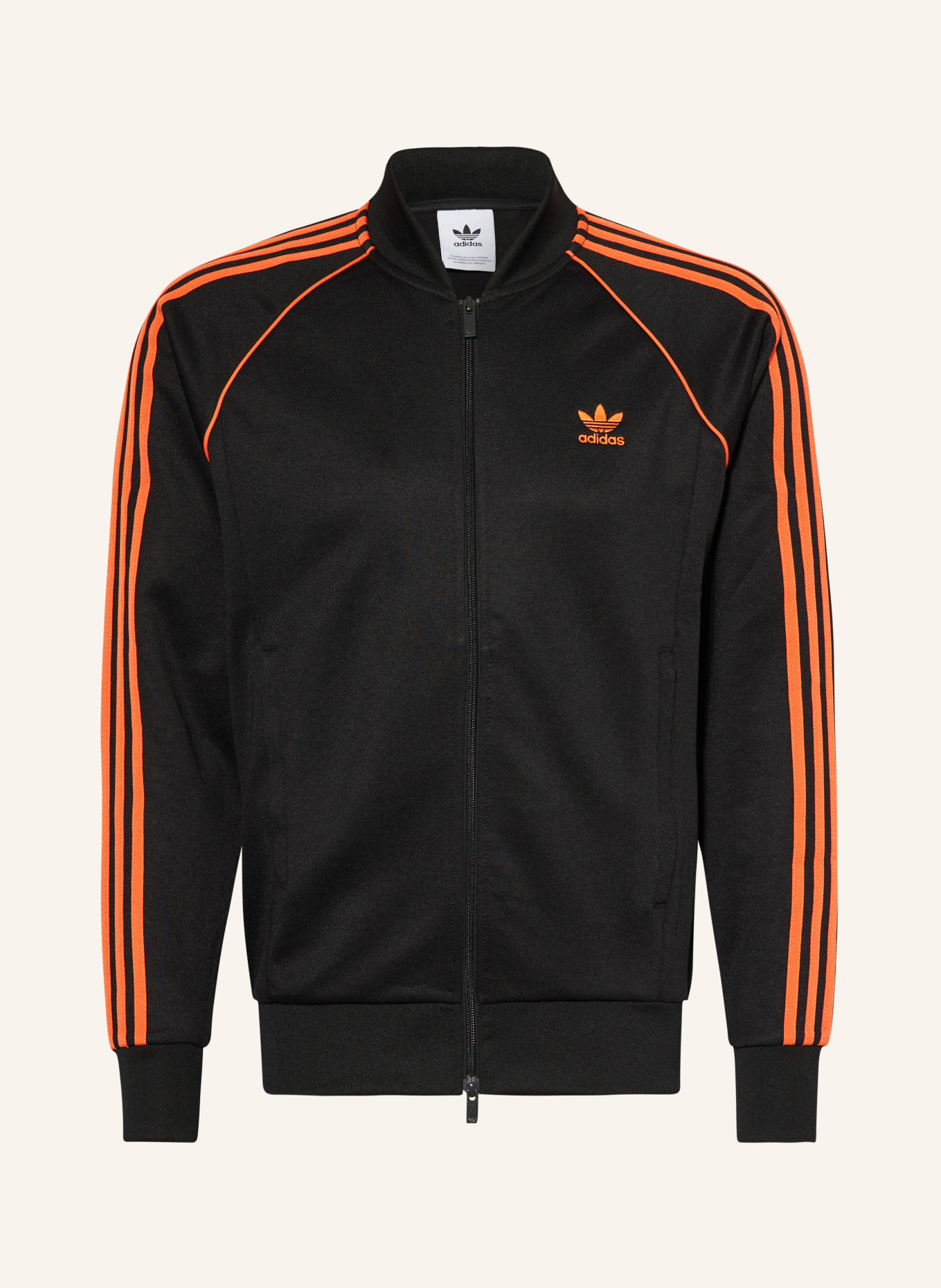 adidas Originals Trainingsjacke ADICOLOR CLASSICS SST in schwarz/ orange