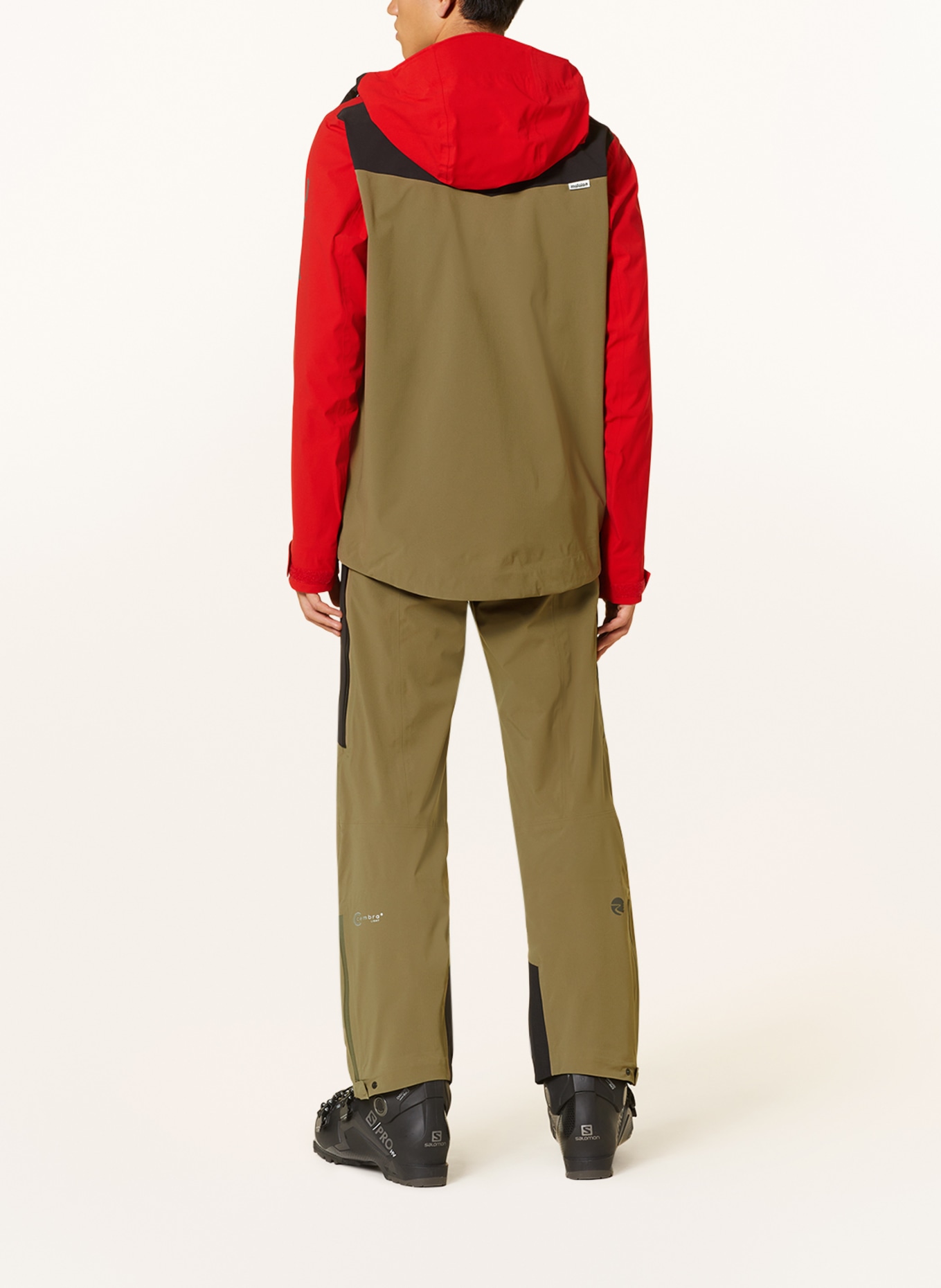 maloja Ski jacket RUMOM., Color: BLACK/ RED/ KHAKI (Image 3)