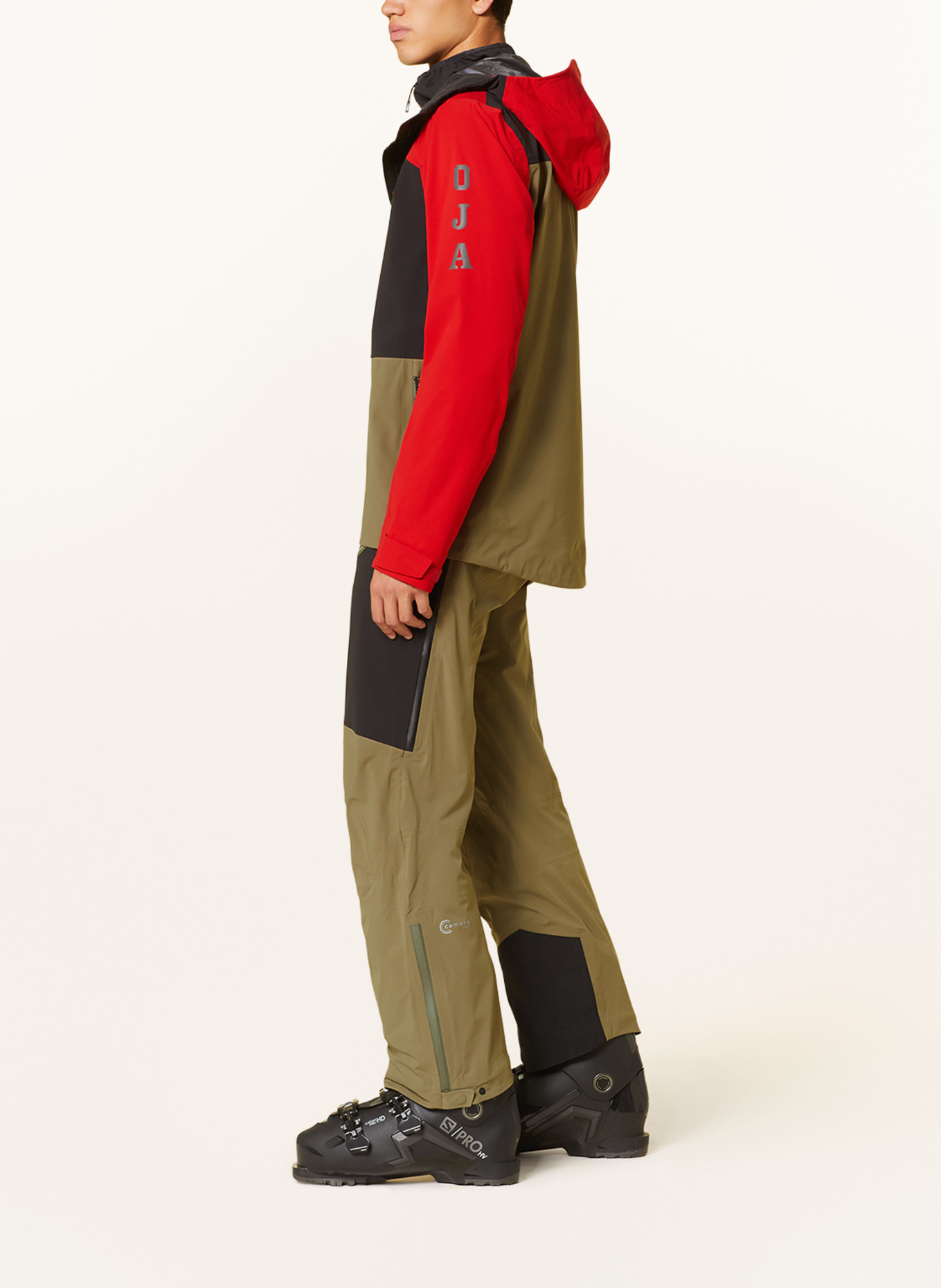 maloja Ski jacket RUMOM., Color: BLACK/ RED/ KHAKI (Image 4)