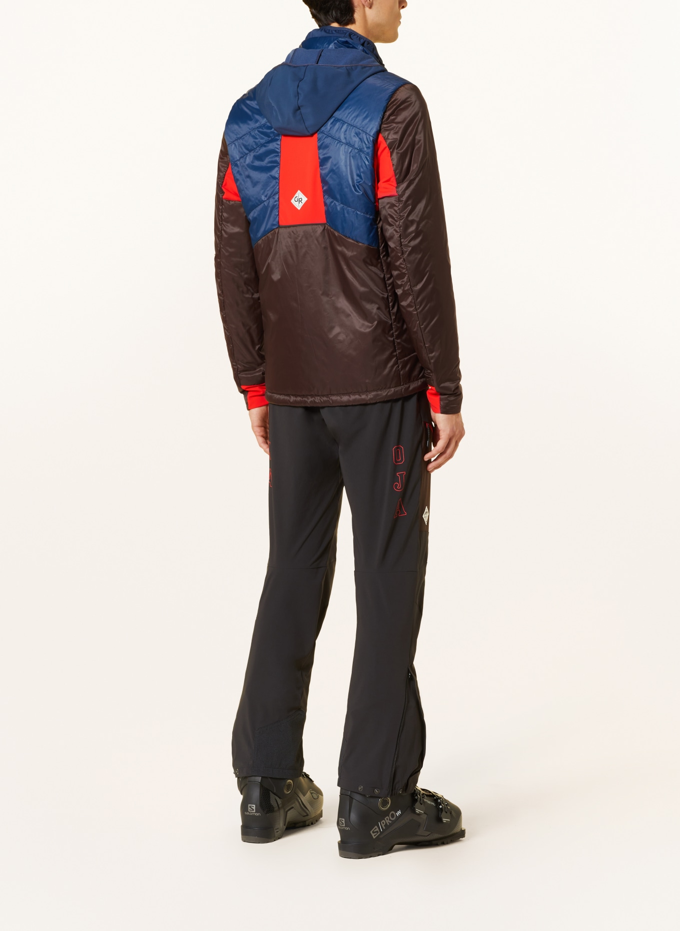 maloja Quilted jacket ALVISM., Color: DARK BLUE/ BROWN/ RED (Image 3)