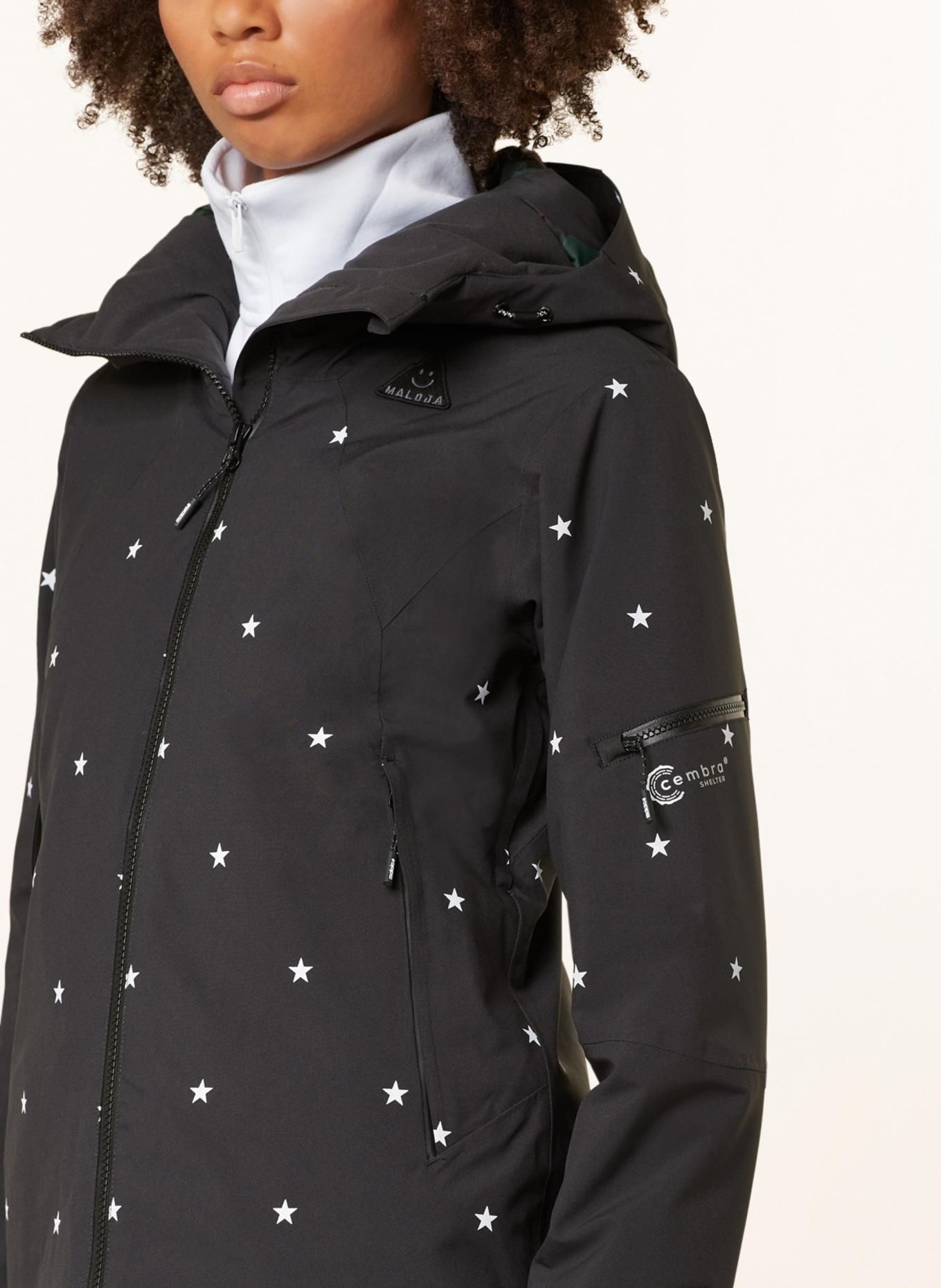 maloja Ski jacket TOSCM., Color: BLACK/ WHITE (Image 5)