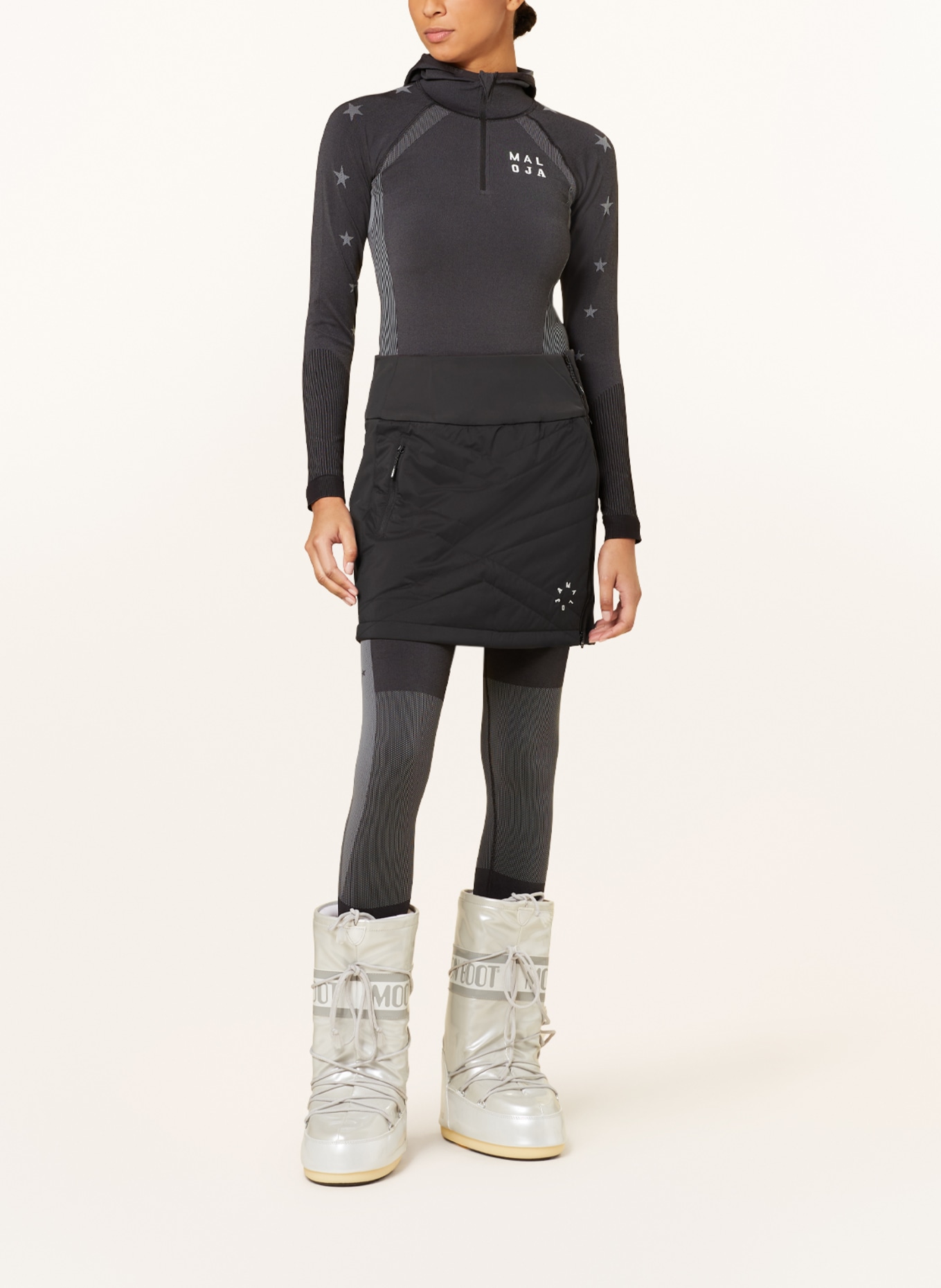 maloja Ski skirt HOCHFEILERM., Color: BLACK (Image 2)