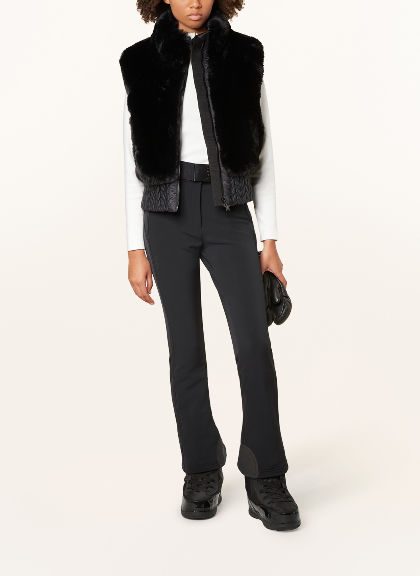 GOLDBERGH Faux fur vest SOPHIA, Color: BLACK (Image 2)