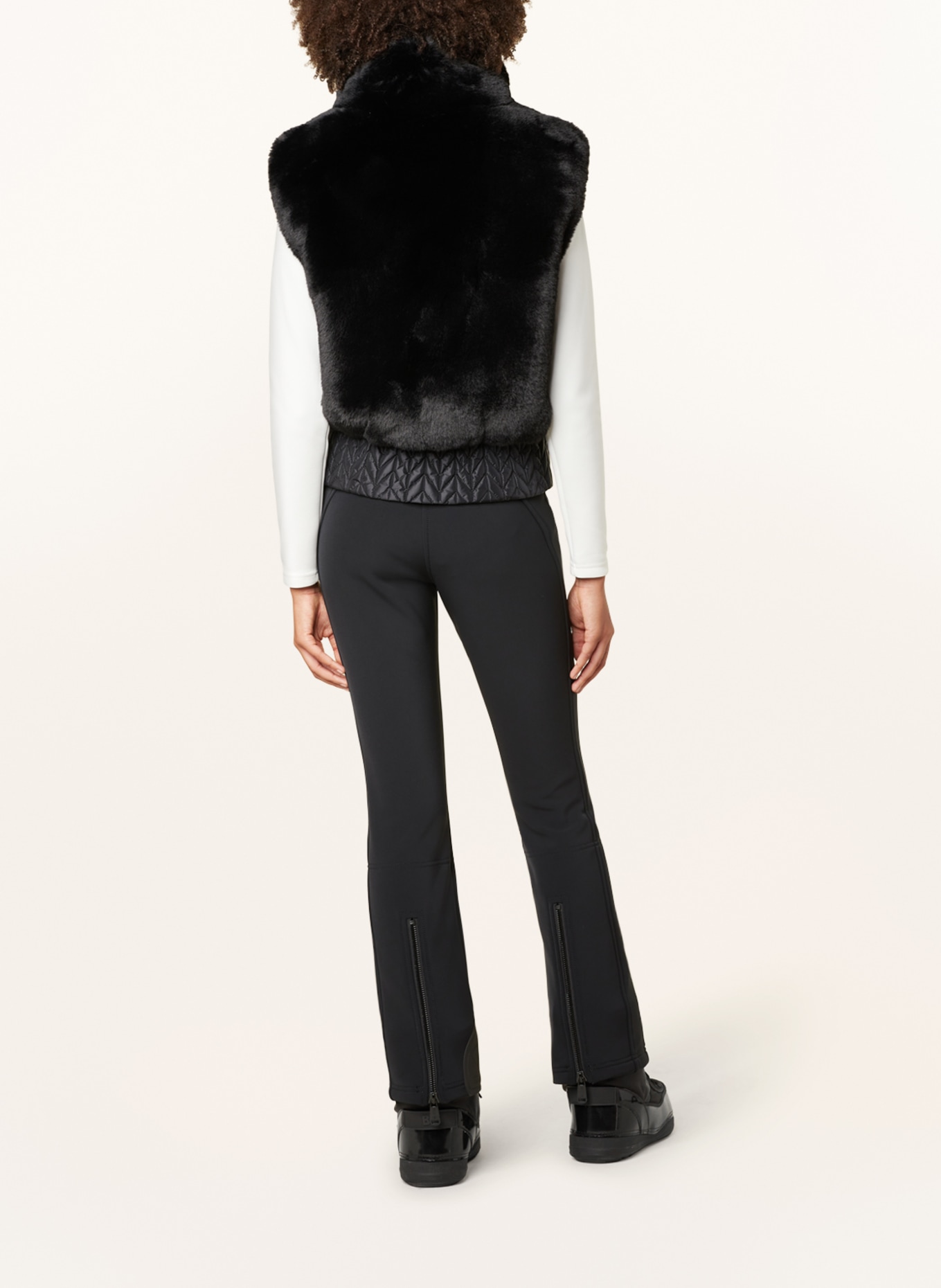 GOLDBERGH Faux fur vest SOPHIA, Color: BLACK (Image 3)