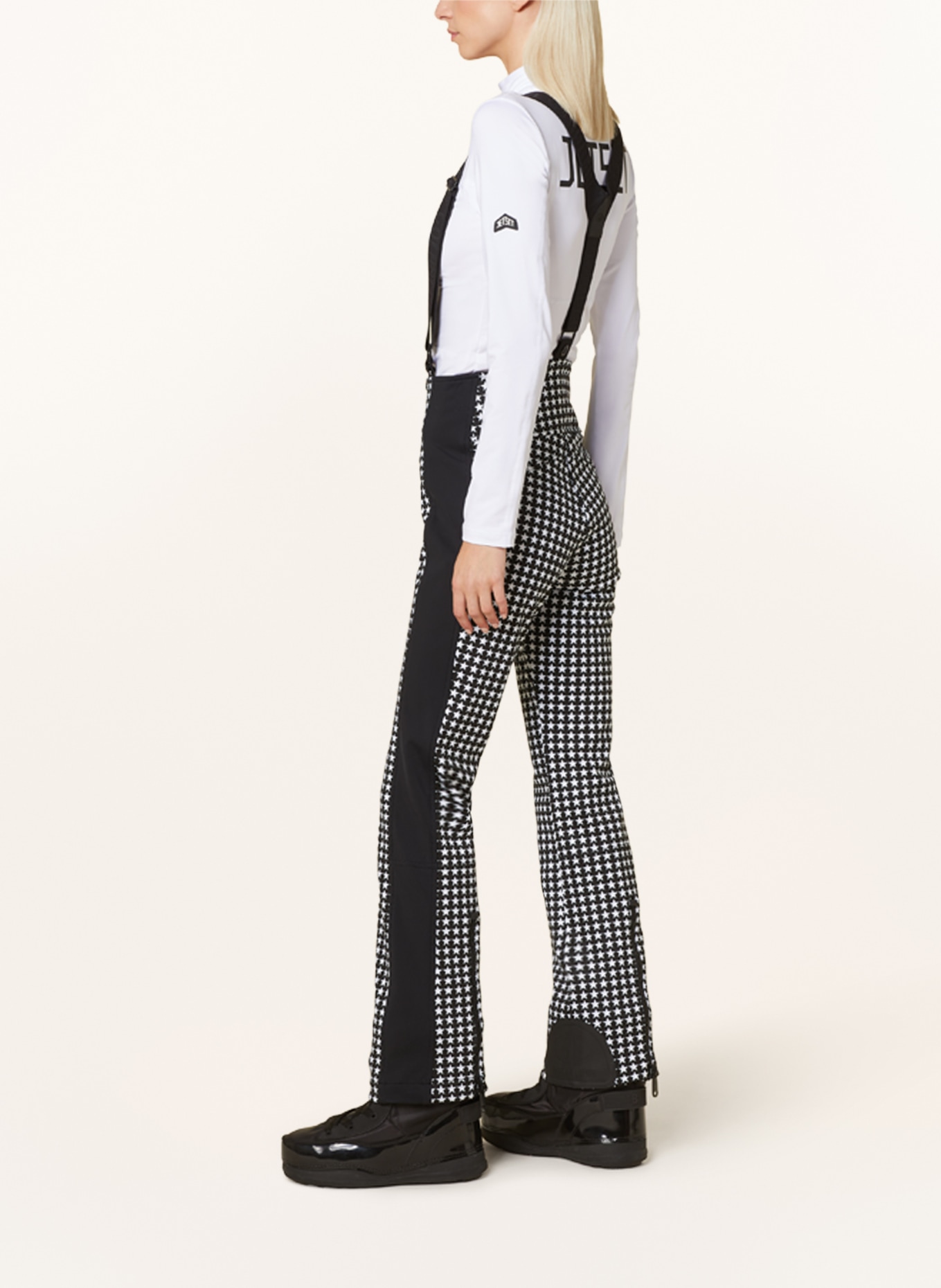 GOLDBERGH Softshell ski pants STARSKI, Color: BLACK/ WHITE (Image 4)