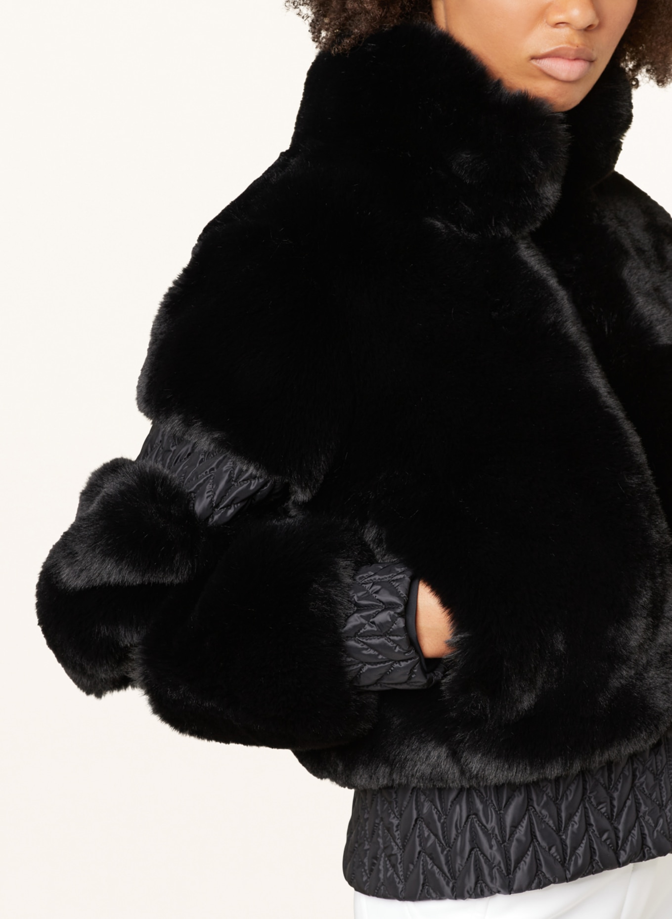 GOLDBERGH Faux fur jacket FURRY, Color: BLACK (Image 4)