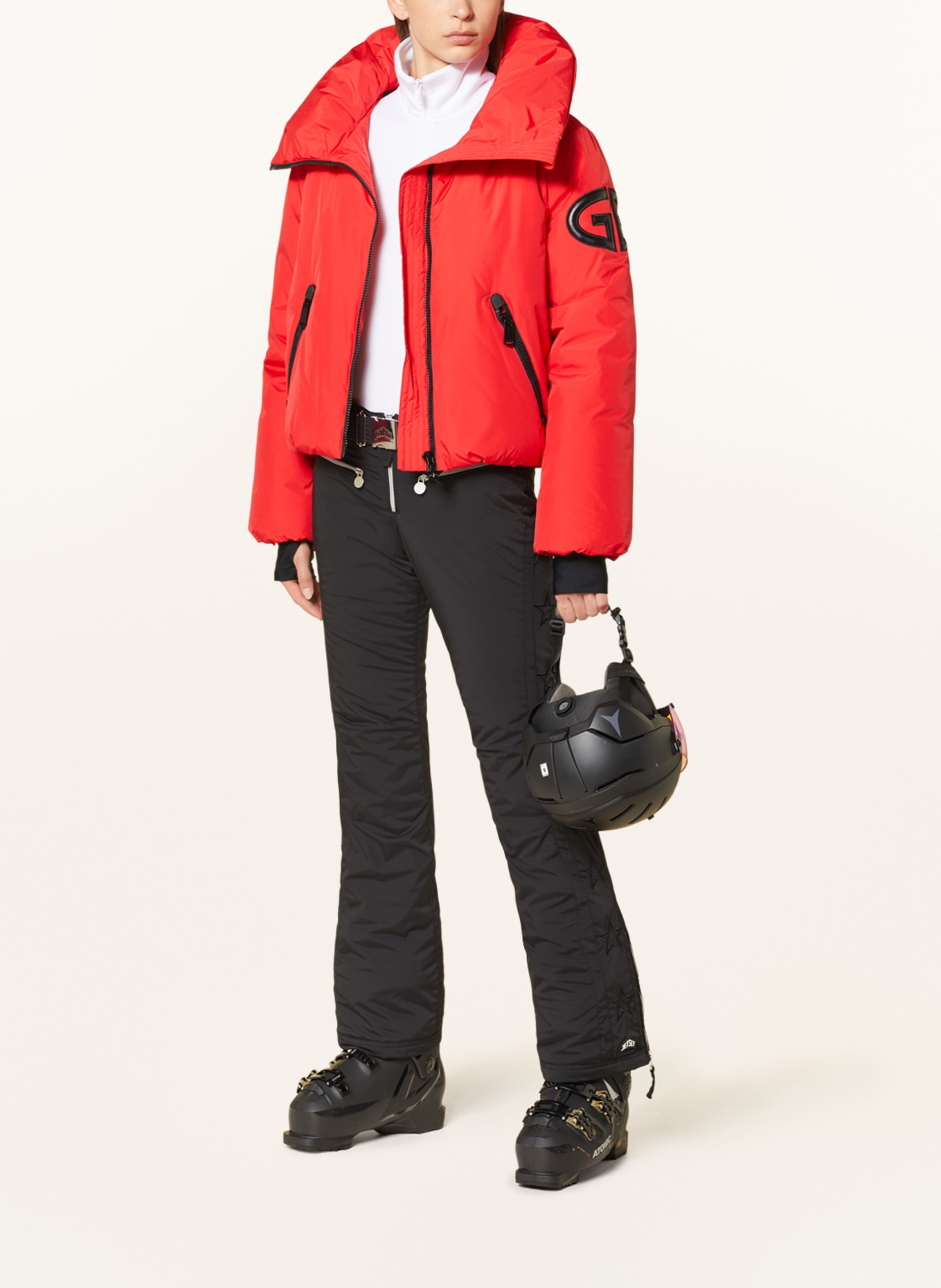 GOLDBERGH Down ski jacket PORTER, Color: RED/ BLACK (Image 2)