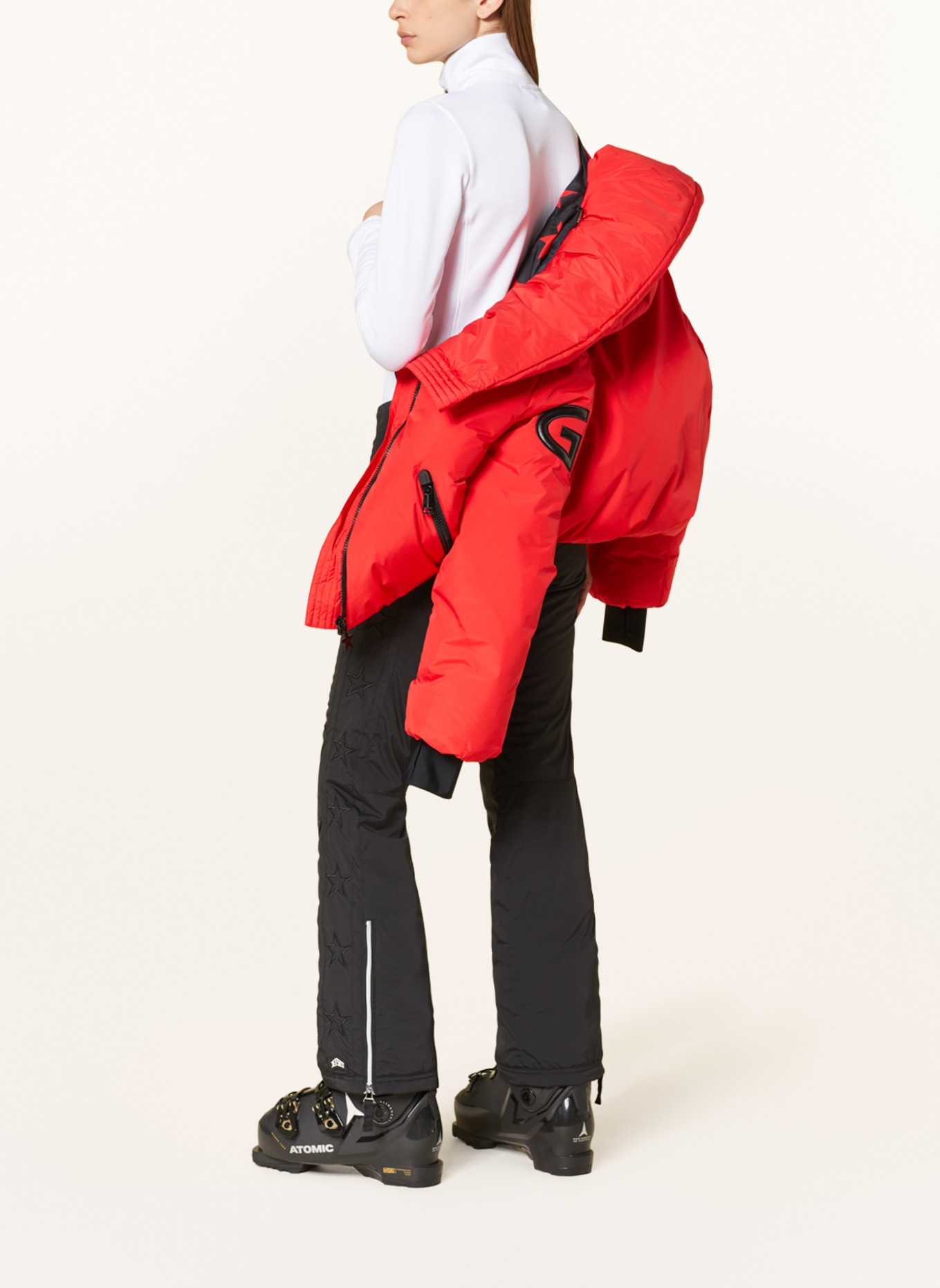 GOLDBERGH Down ski jacket PORTER, Color: RED/ BLACK (Image 4)