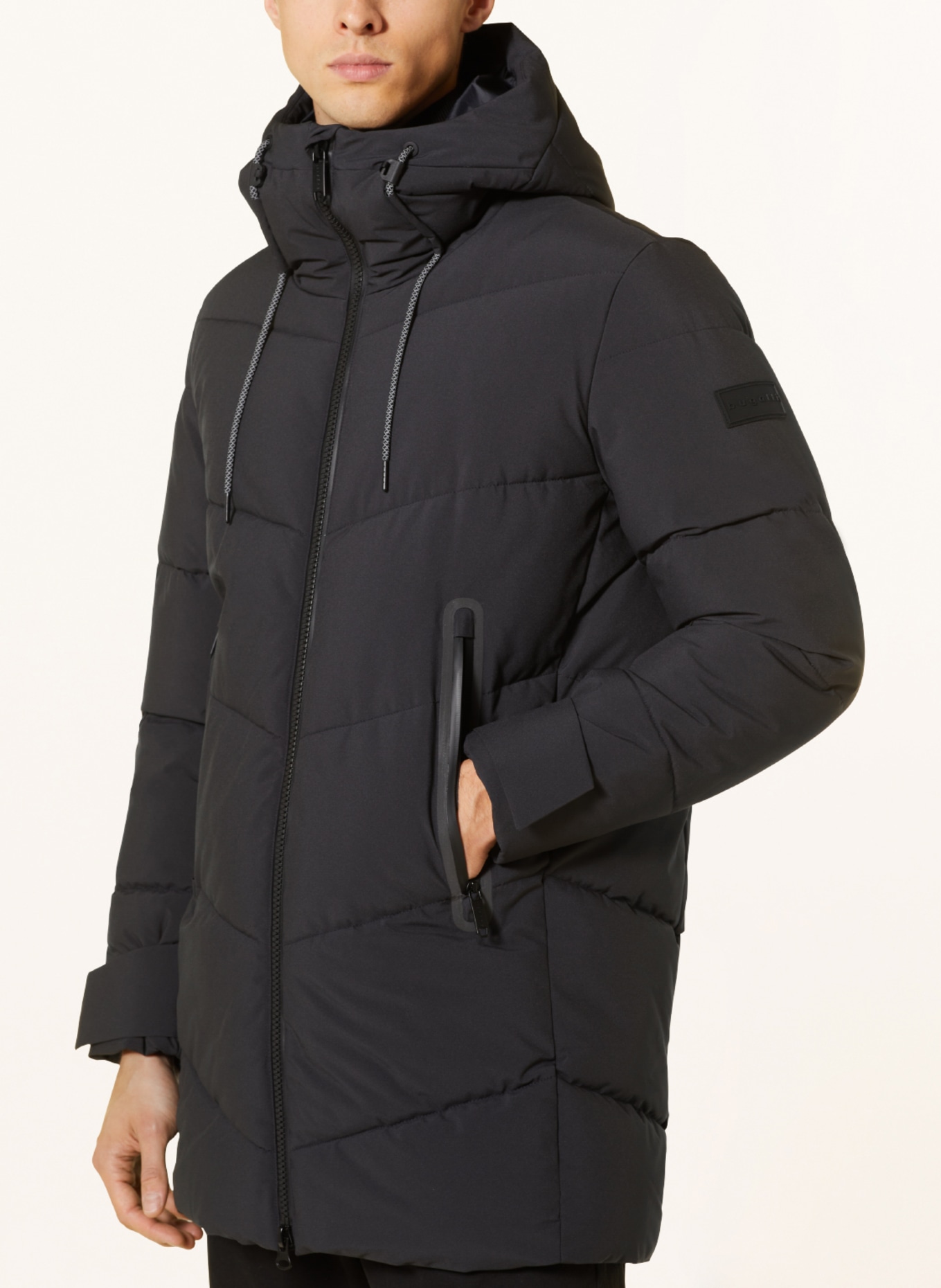 bugatti Quilted jacket with DUPONT™ SORONA® insulation, Color: BLACK (Image 5)