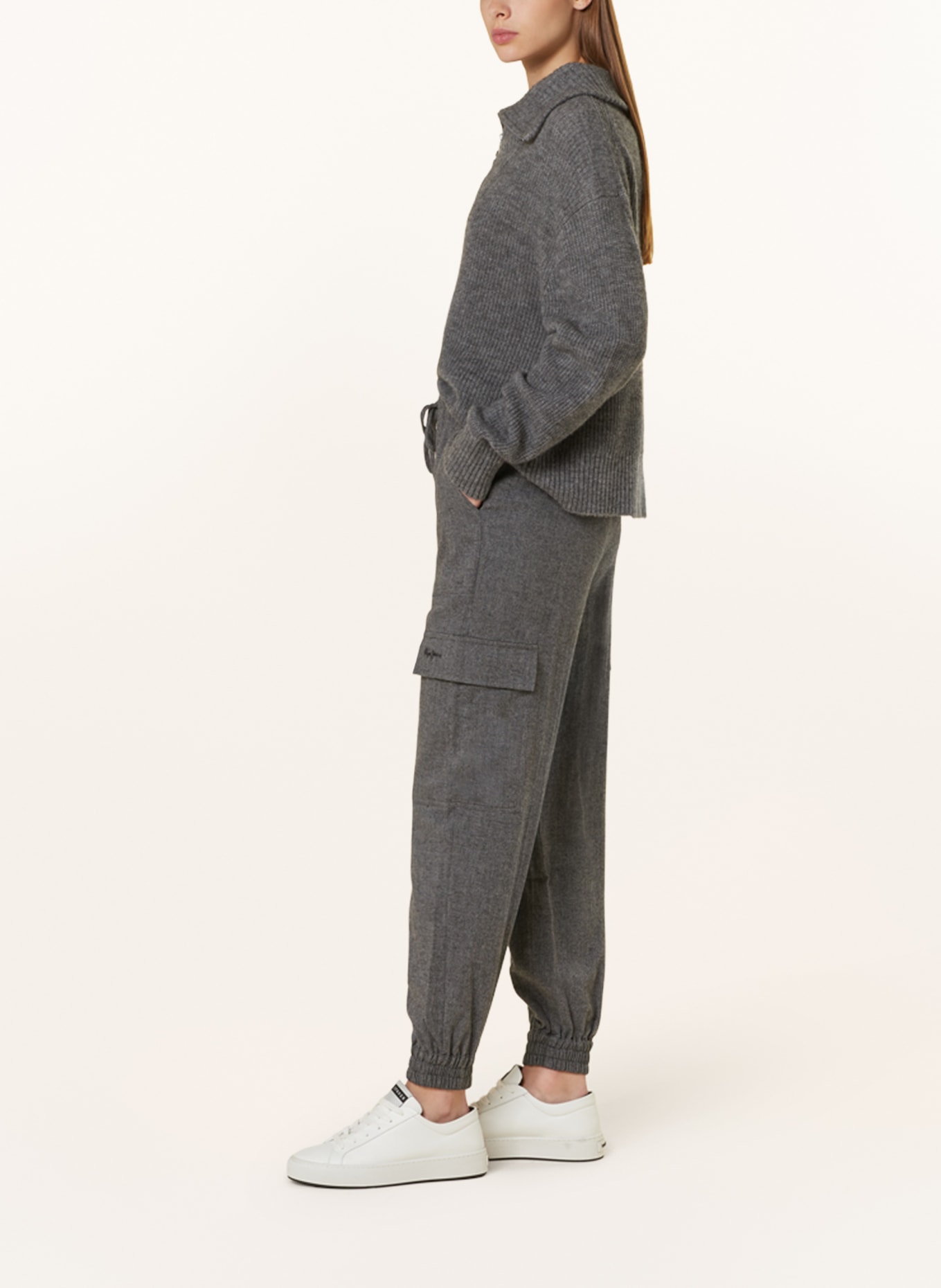 Pepe Jeans Cargo pants JANET, Color: GRAY (Image 4)