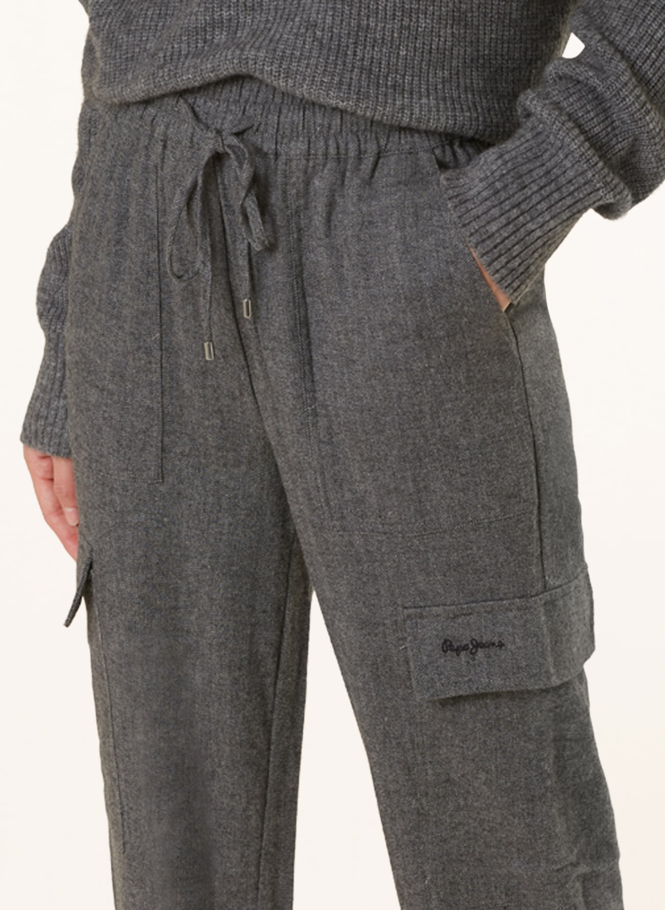 Pepe Jeans Cargo pants JANET, Color: GRAY (Image 5)