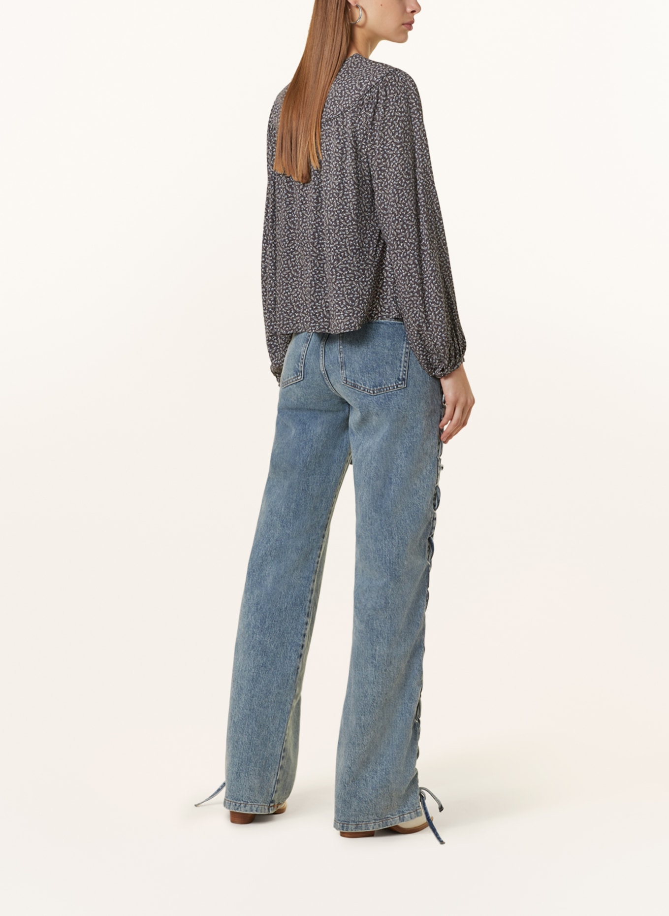 Pepe Jeans Blusenshirt JOANNA, Farbe: GRAU/ HELLBLAU/ WEISS (Bild 3)