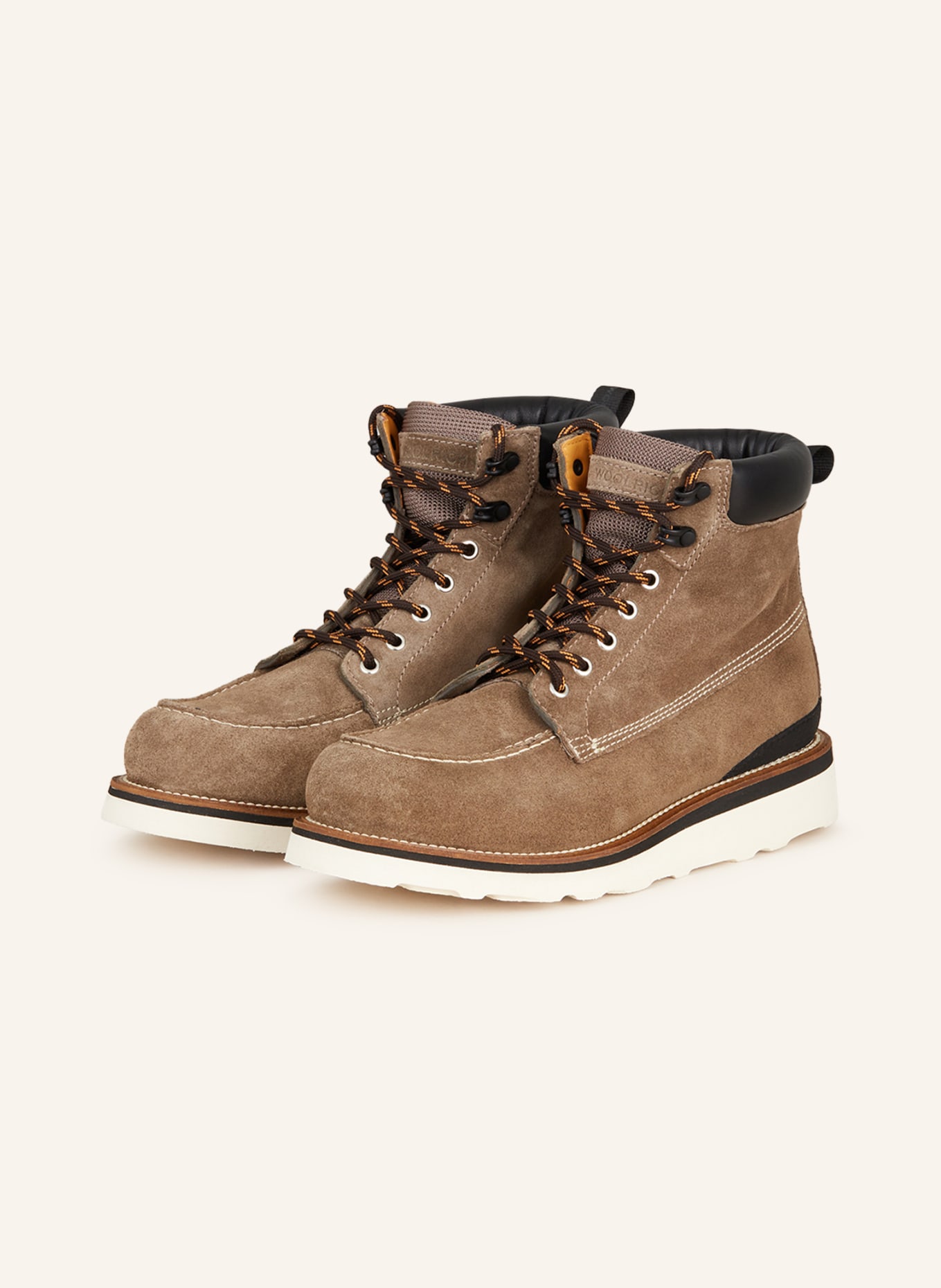 WOOLRICH Lace-up boots, Color: TAUPE/ BLACK (Image 1)