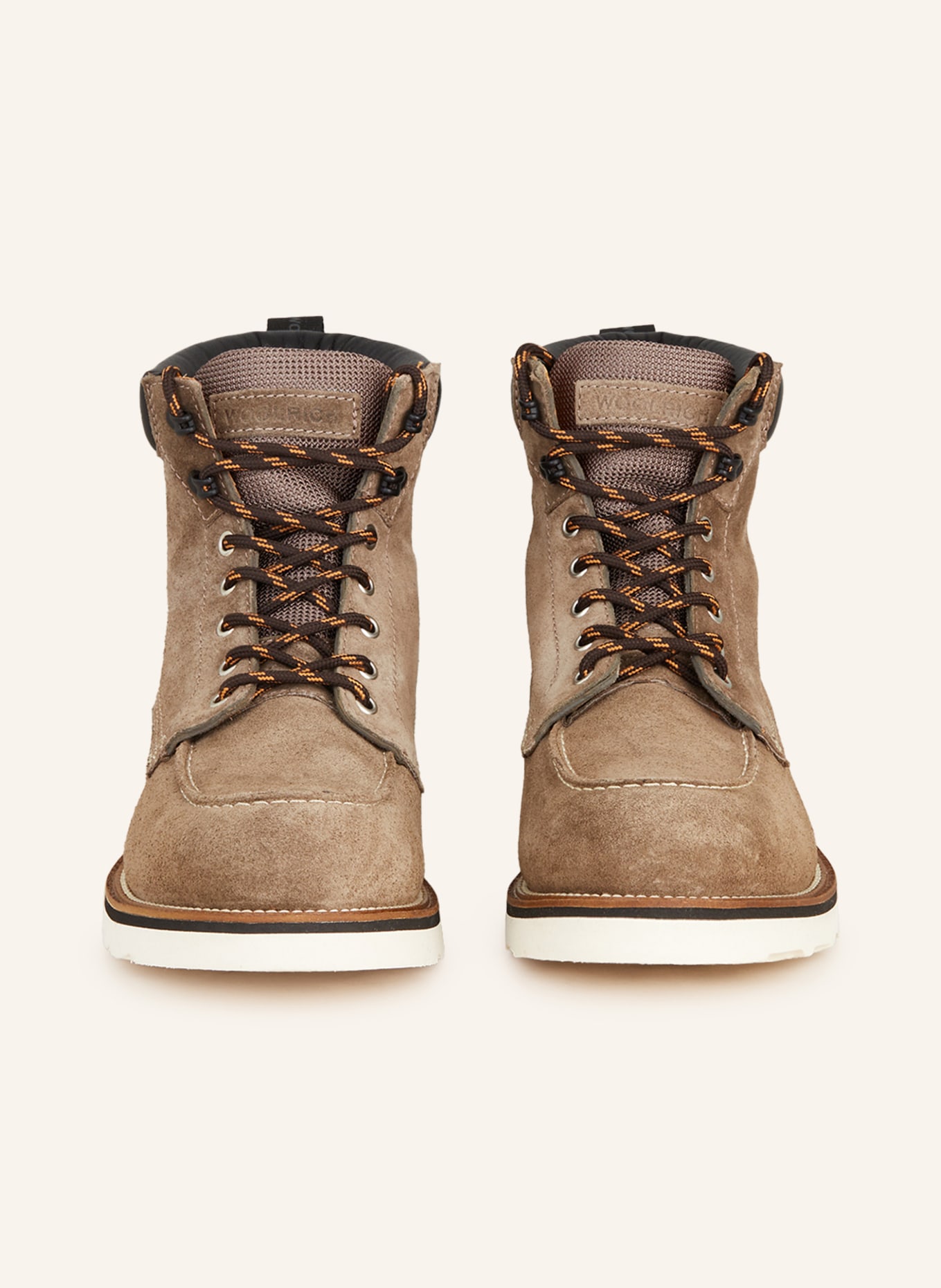 WOOLRICH Lace-up boots, Color: TAUPE/ BLACK (Image 3)