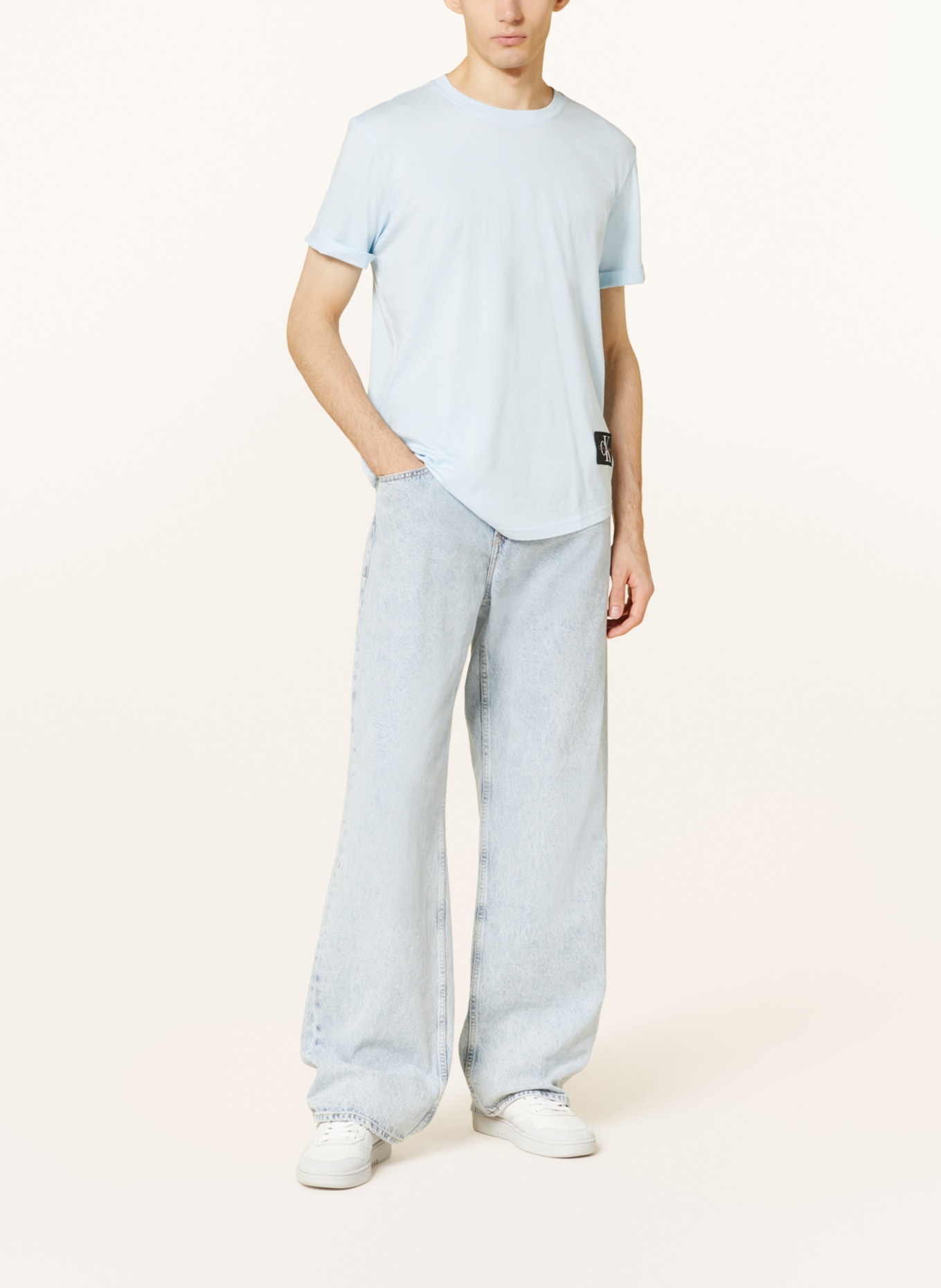 Calvin Klein Jeans T-Shirt, Farbe: HELLBLAU (Bild 2)