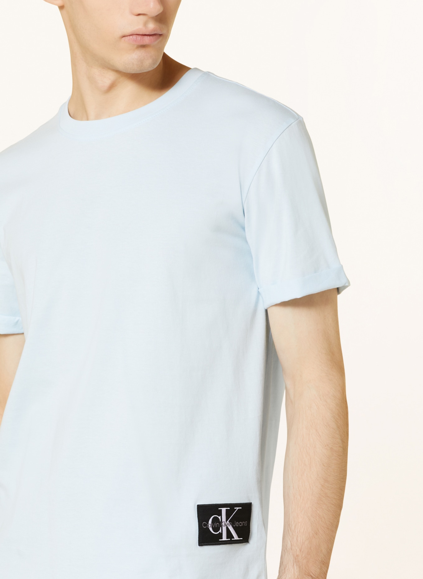 Calvin Klein Jeans T-Shirt, Farbe: HELLBLAU (Bild 4)