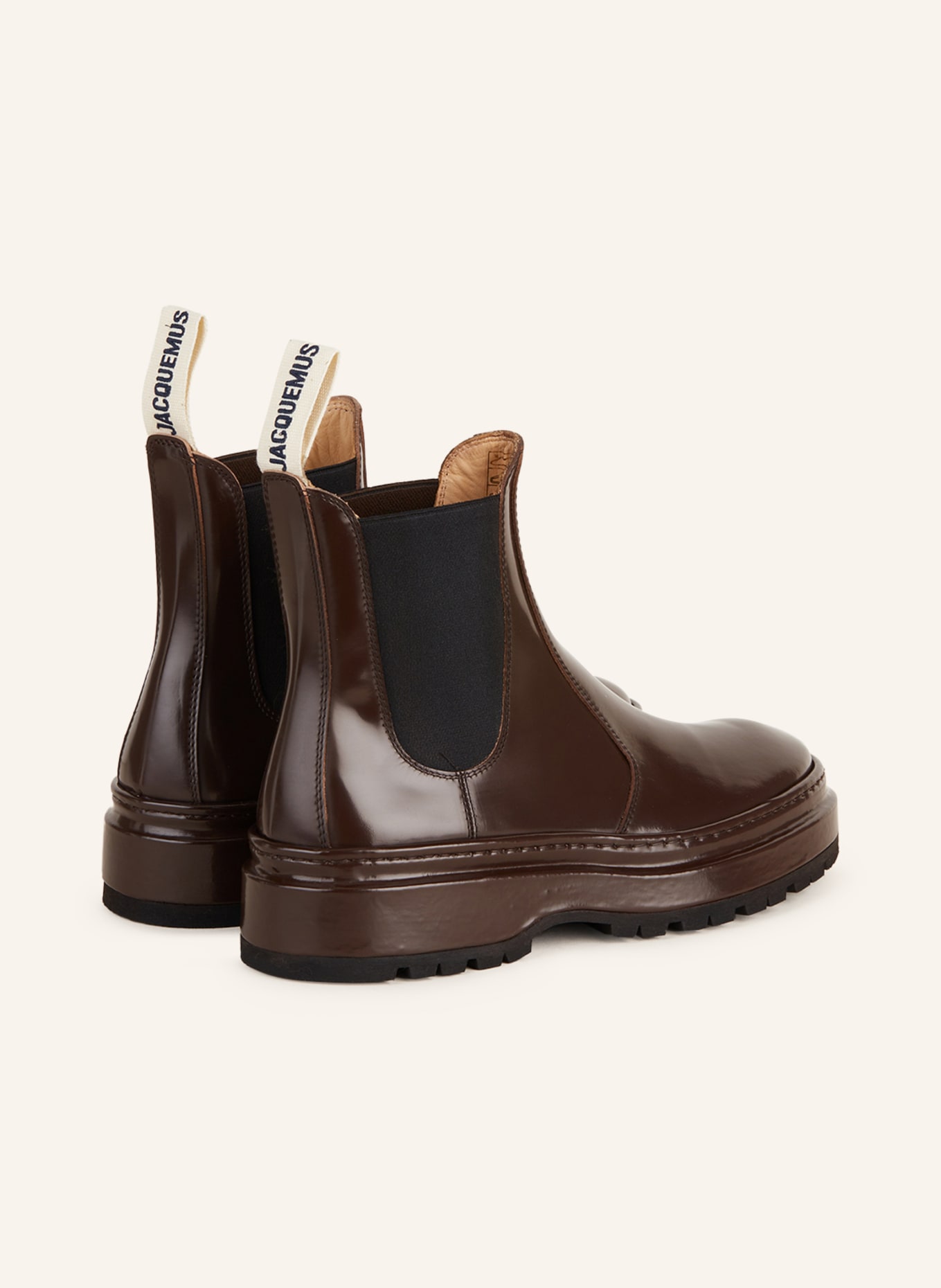 JACQUEMUS Chelsea boots, Color: DARK BROWN (Image 2)