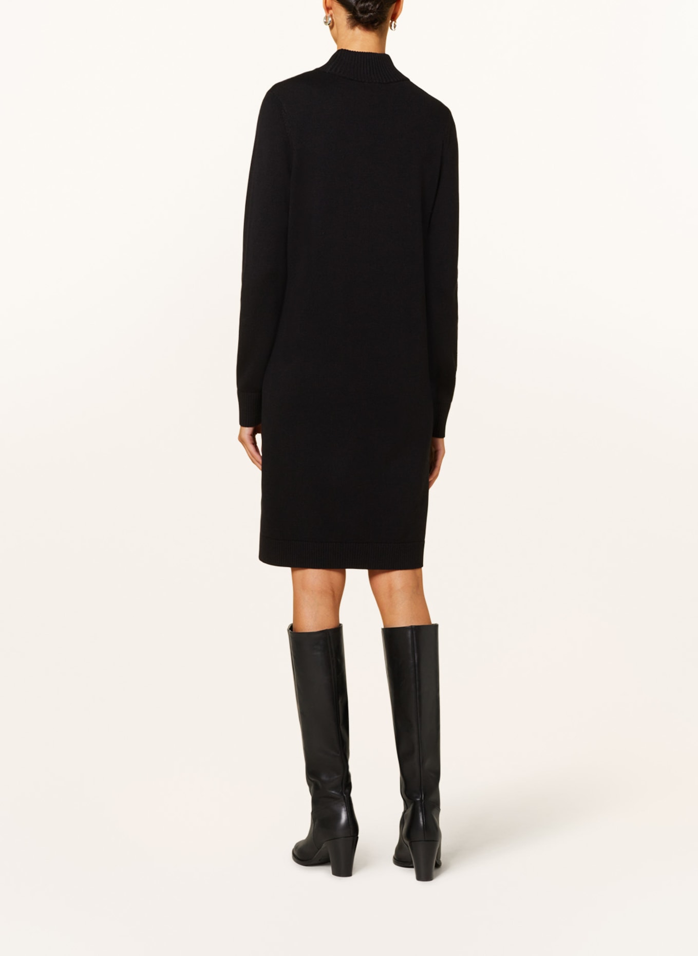 BOSS Knit dress FABELLETTAN, Color: BLACK (Image 3)