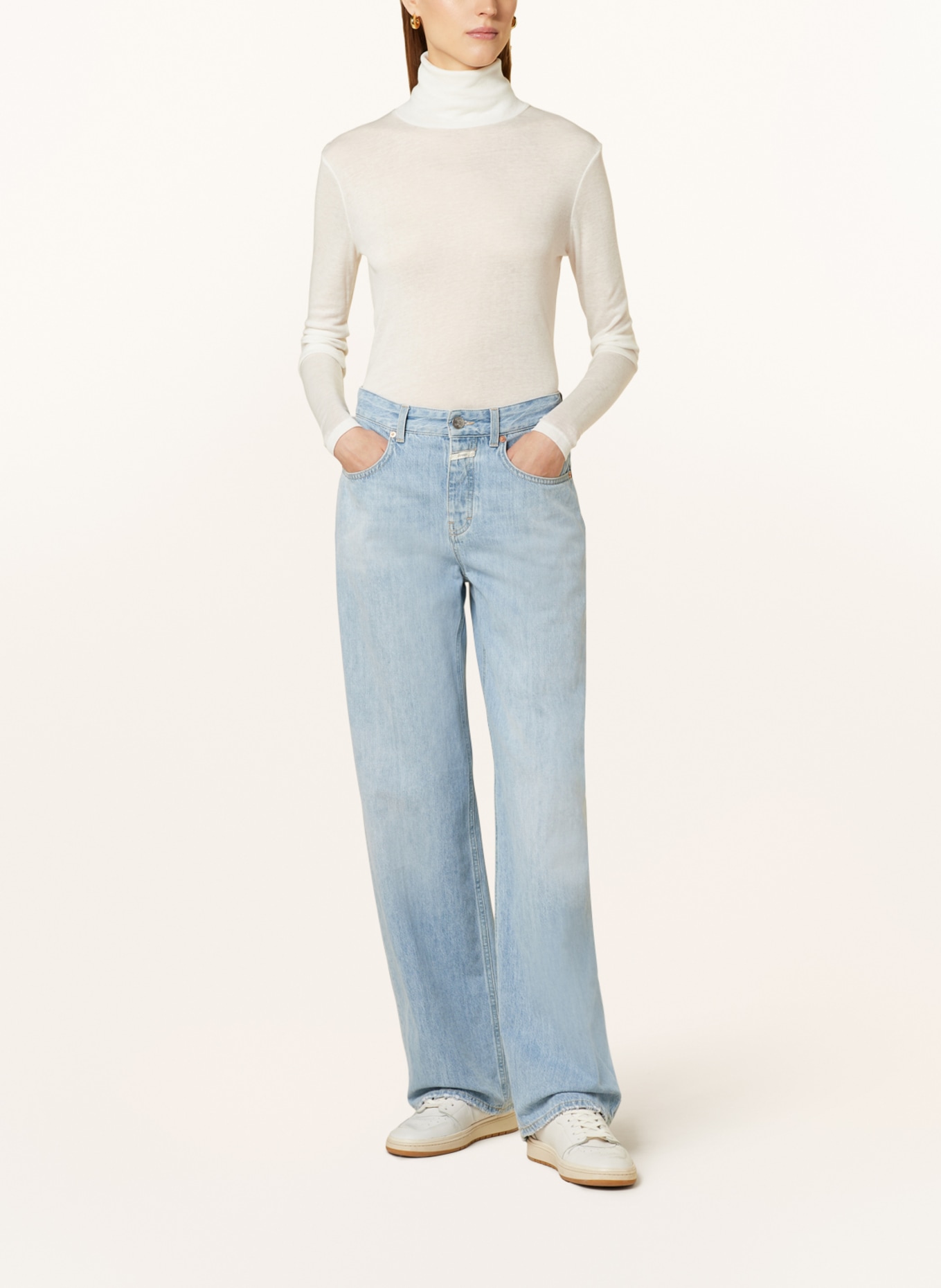 CLOSED Turtleneck sweater, Color: WHITE (Image 2)