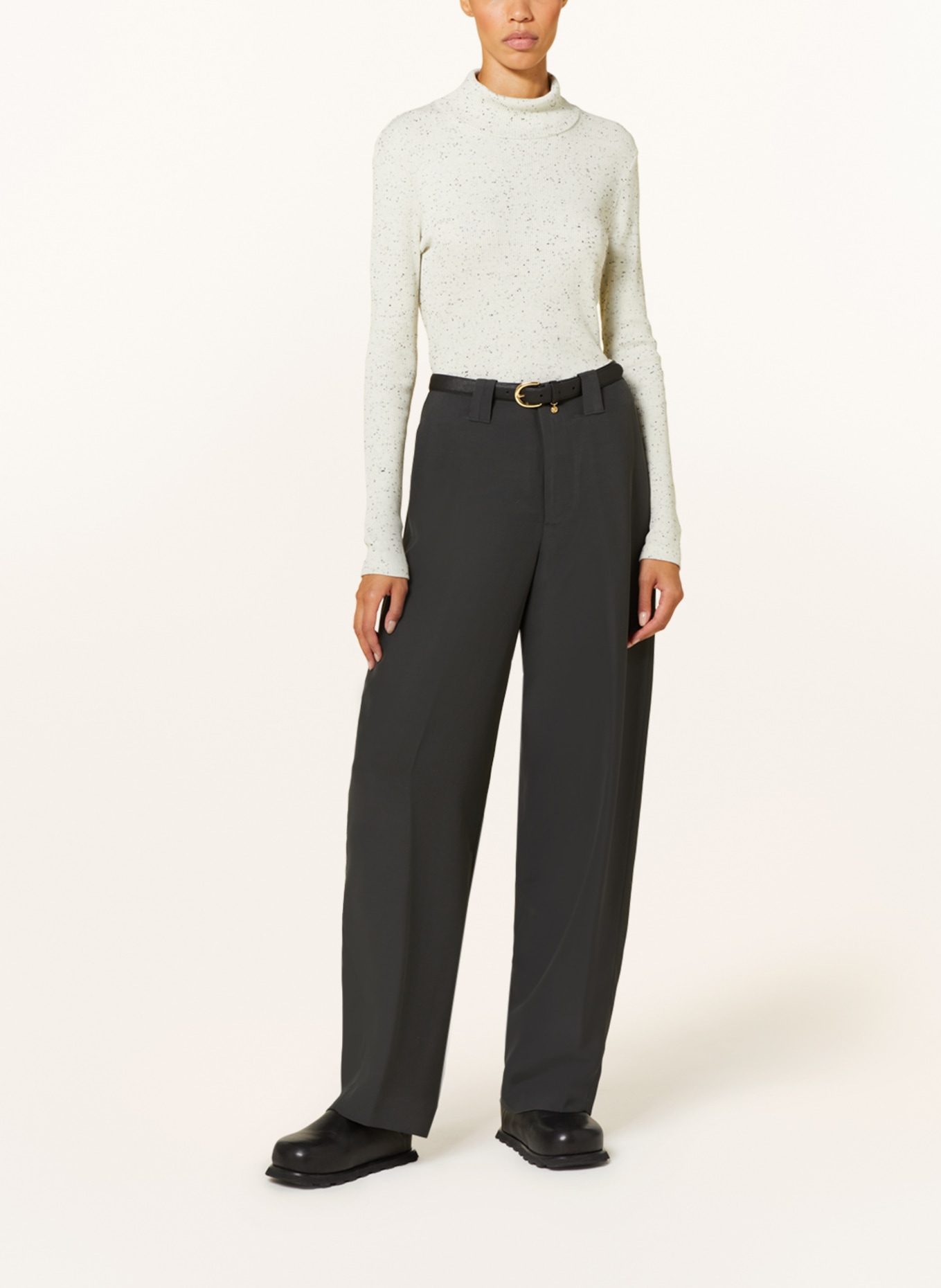CLOSED Wide leg trousers LINBY, Color: DARK GRAY (Image 2)