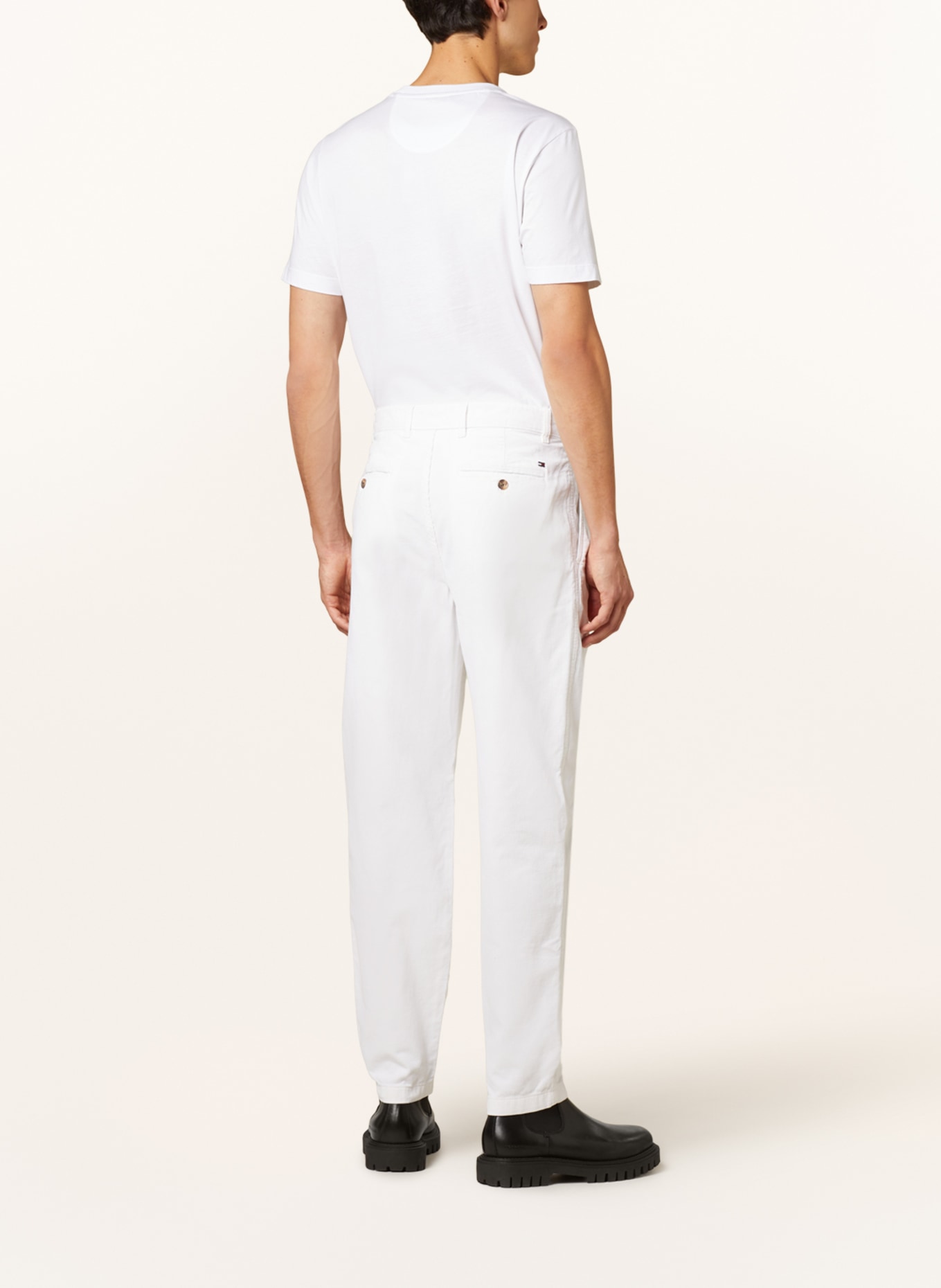 TOMMY HILFIGER Corduroy trousers DENTON wide tapered fit, Color: WHITE (Image 3)