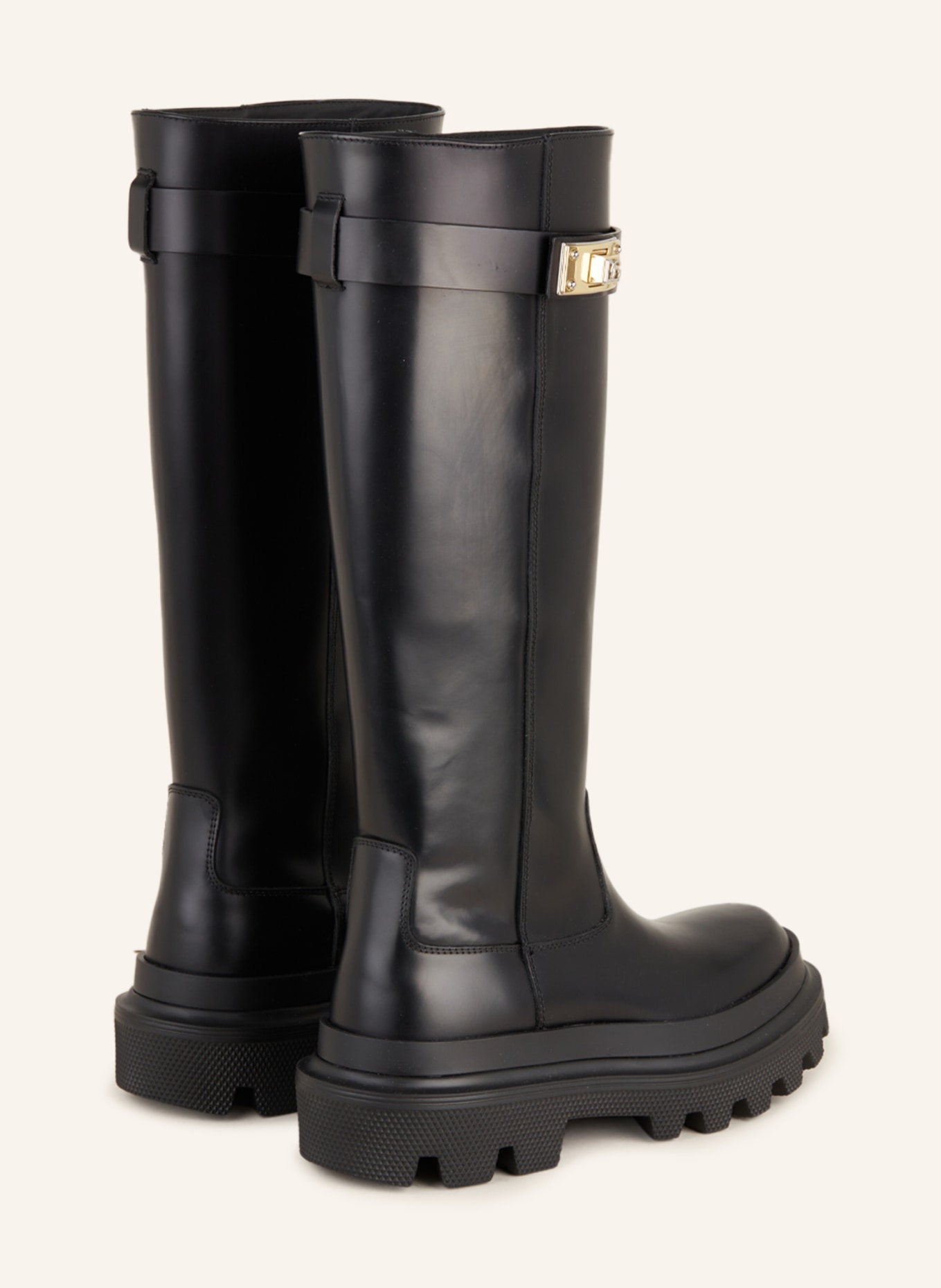 DOLCE & GABBANA Platform boots, Color: BLACK (Image 2)