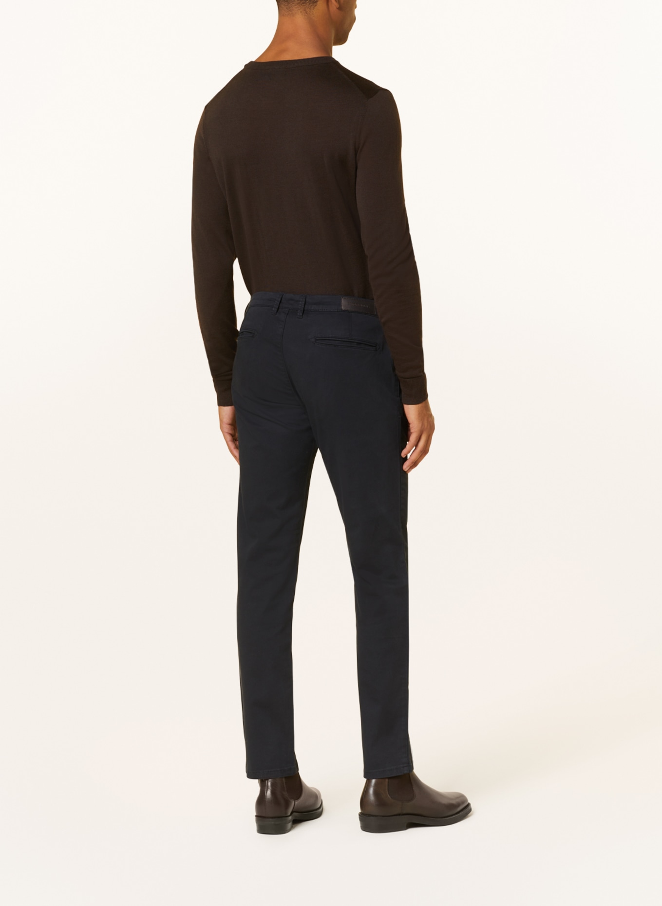 STROKESMAN'S Chino Slim Fit, Farbe: DUNKELBLAU (Bild 3)